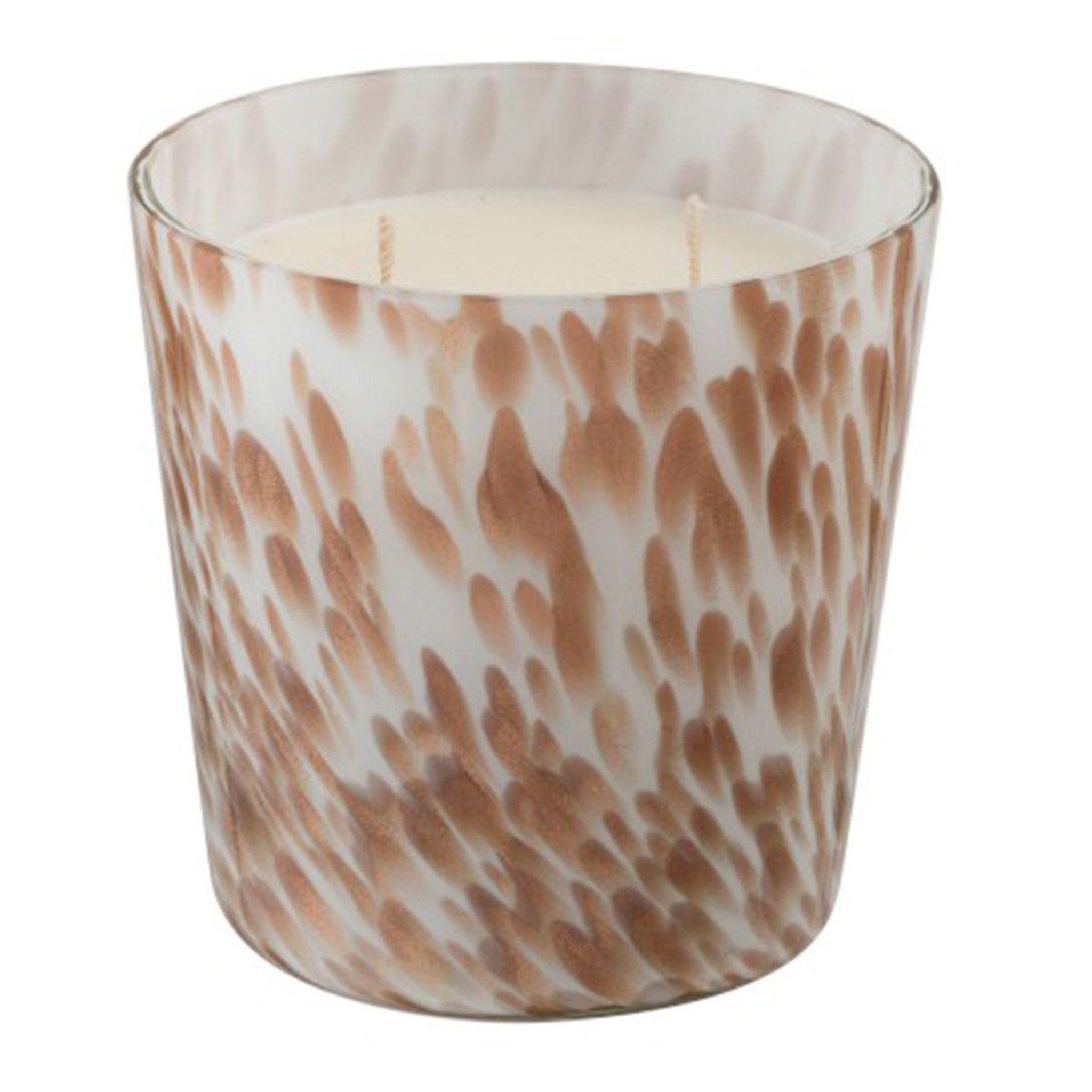 J-LINE Bougie parfumée  neon night  16cm blanc & or