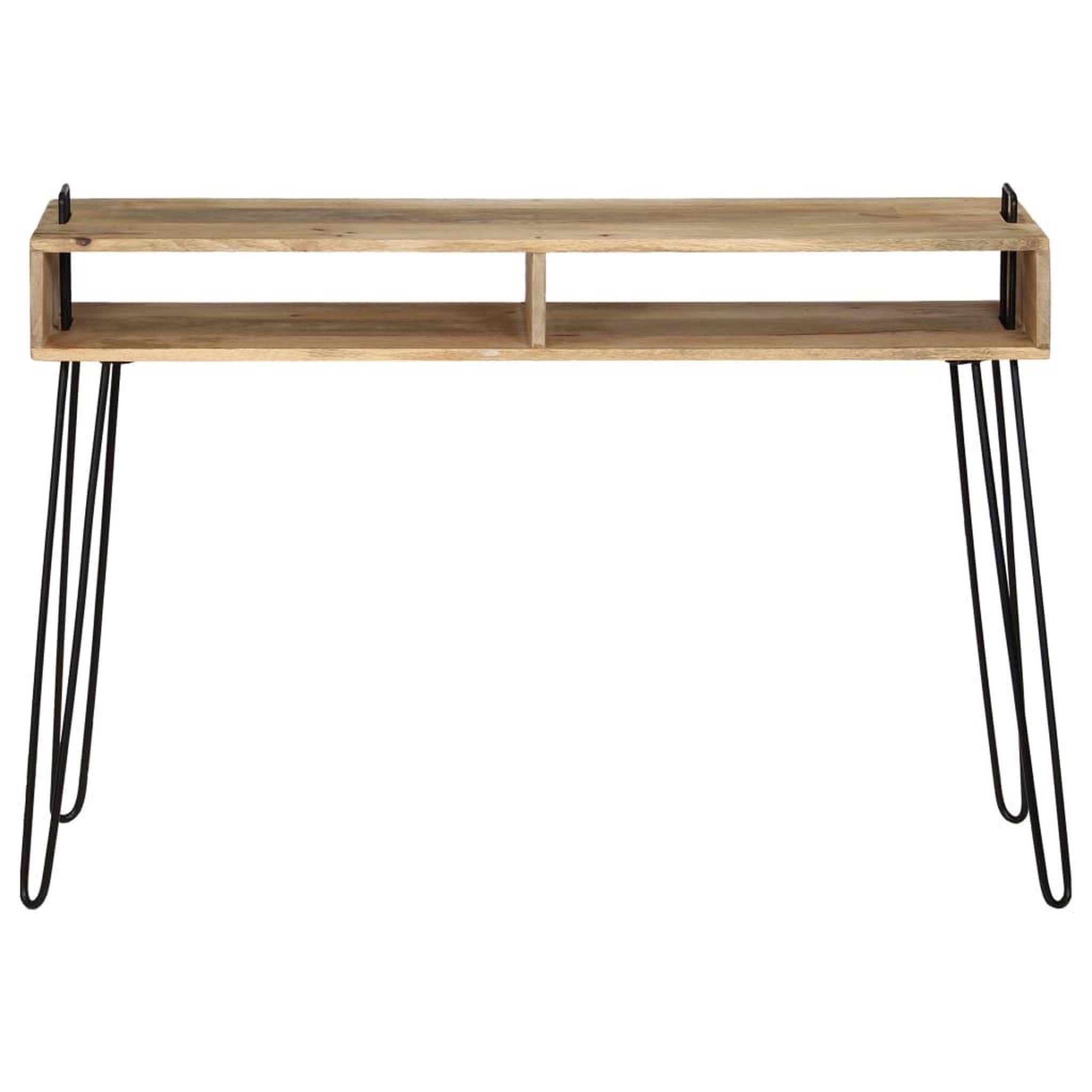 Voir la diapositive 2 : VIDAXL Table console bois de manguier massif 115 x 35 x 76 cm