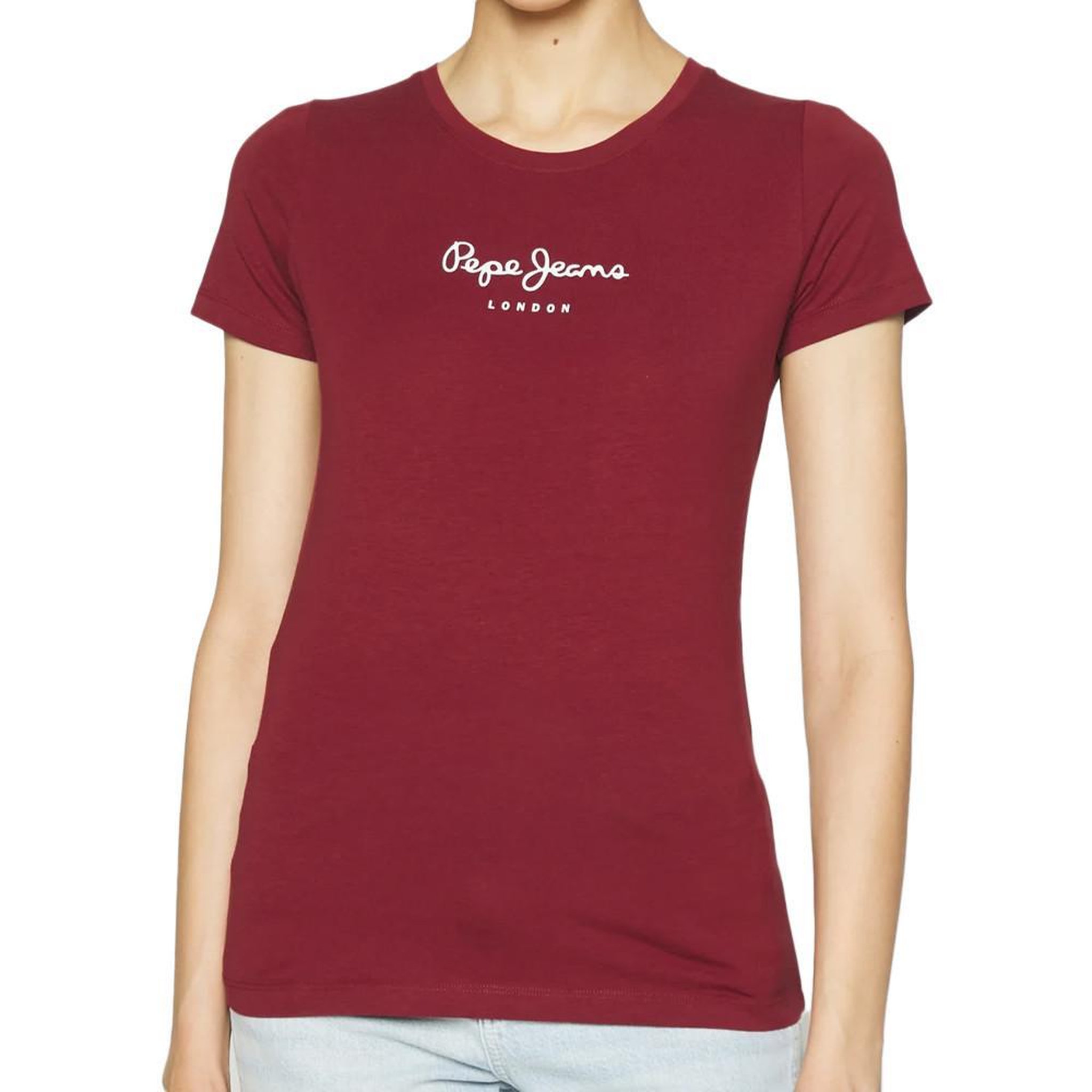 Pepe Jeans T shirt  Femme Pepe jeans New Virginia. Coloris disponibles : Rouge