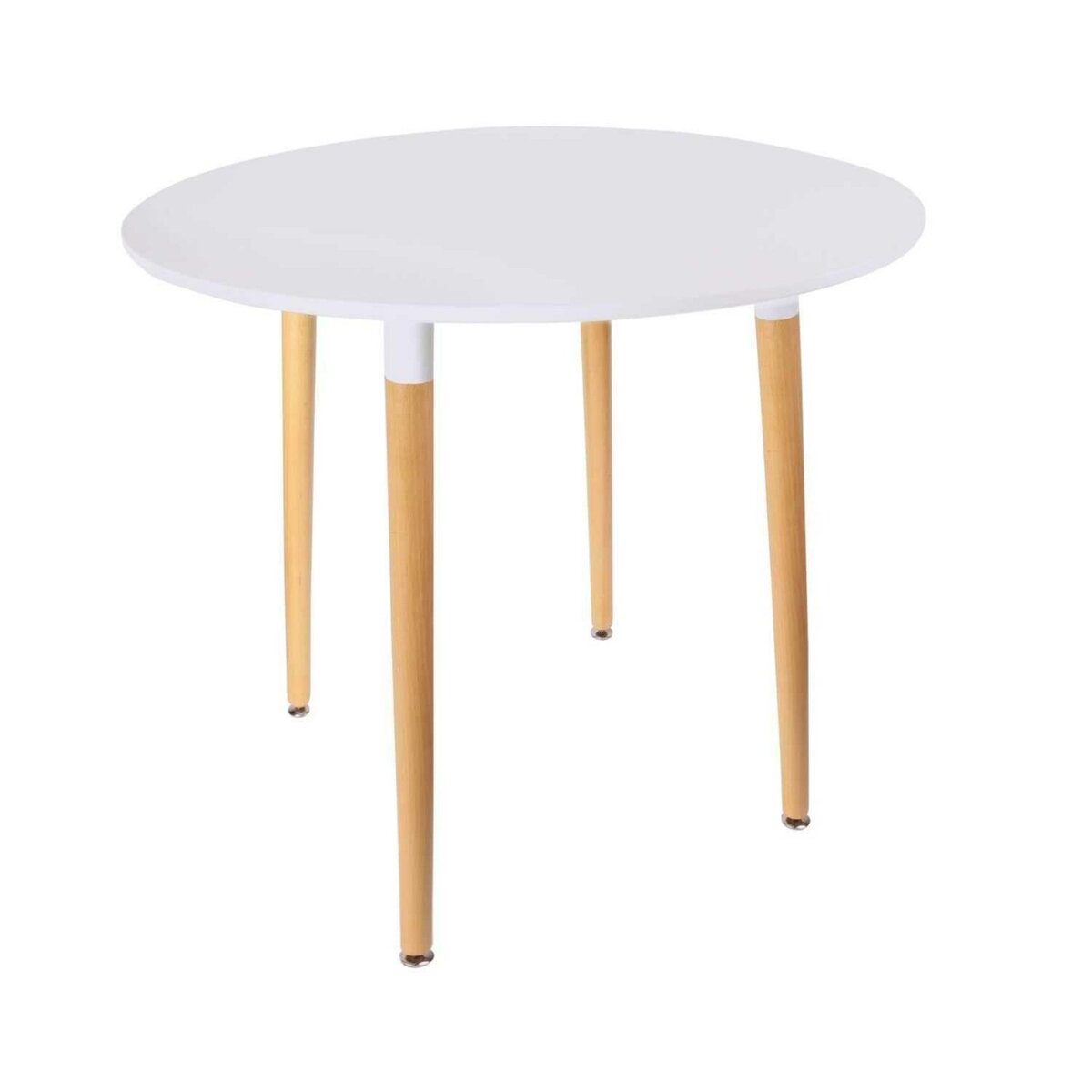 The Home Deco Factory Table à manger ronde pour 2 personnes - Blanc