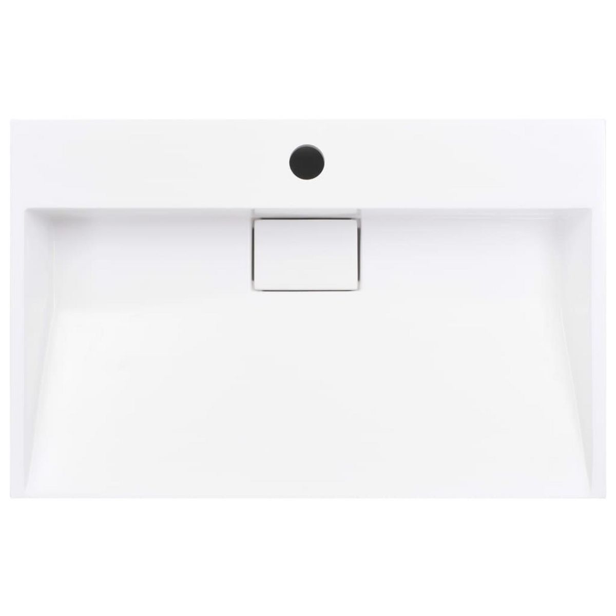 VIDAXL Lavabo 60x38x11 cm Fonte minerale/marbre Blanc
