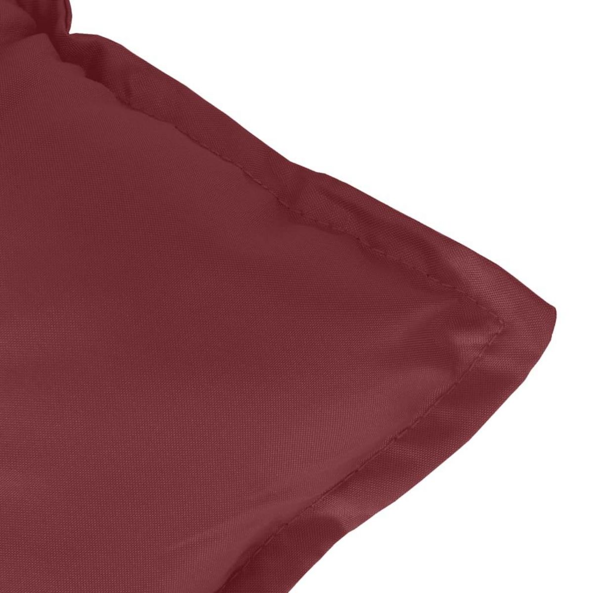 VIDAXL Coussin de banc de jardin rouge bordeaux melange tissu