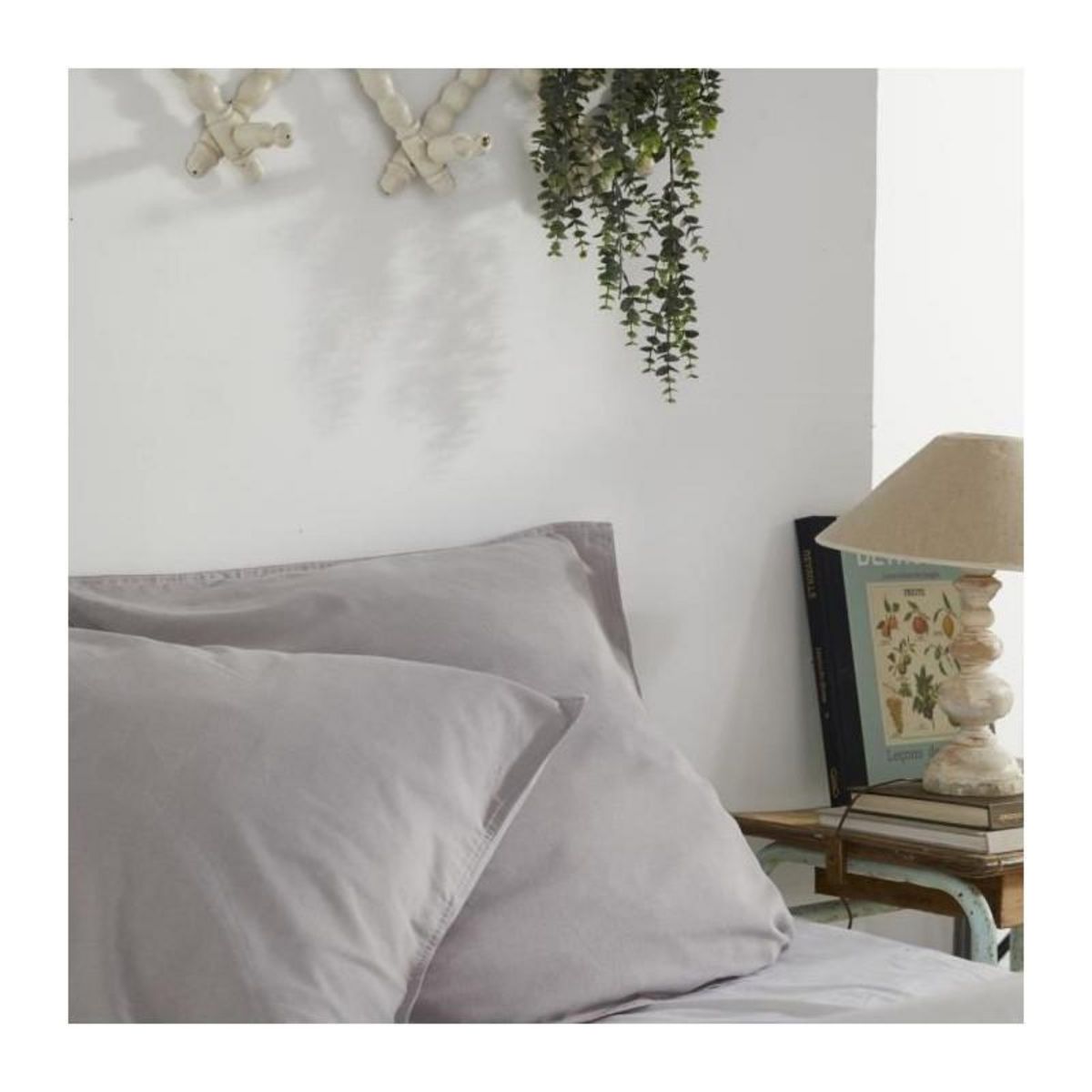 Today Housse de couette - TODAY - CHARME - Chambray - Gris clair Constance - 260 x 240 cm