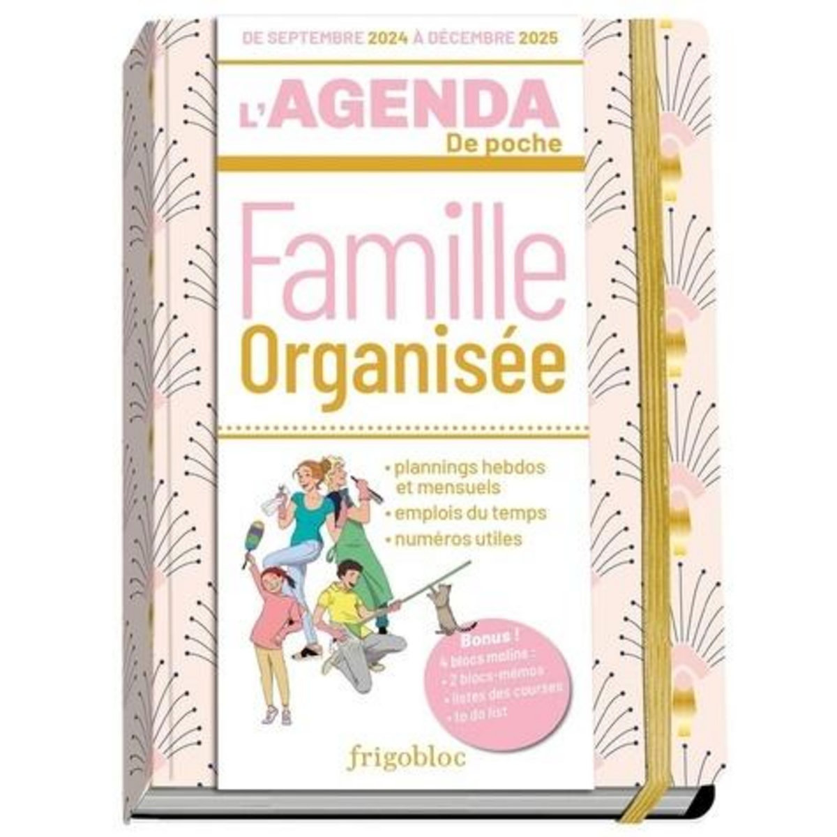 L'AGENDA DE POCHE FAMILLE ORGANISEE. EDITION 2024-2025, Play Bac