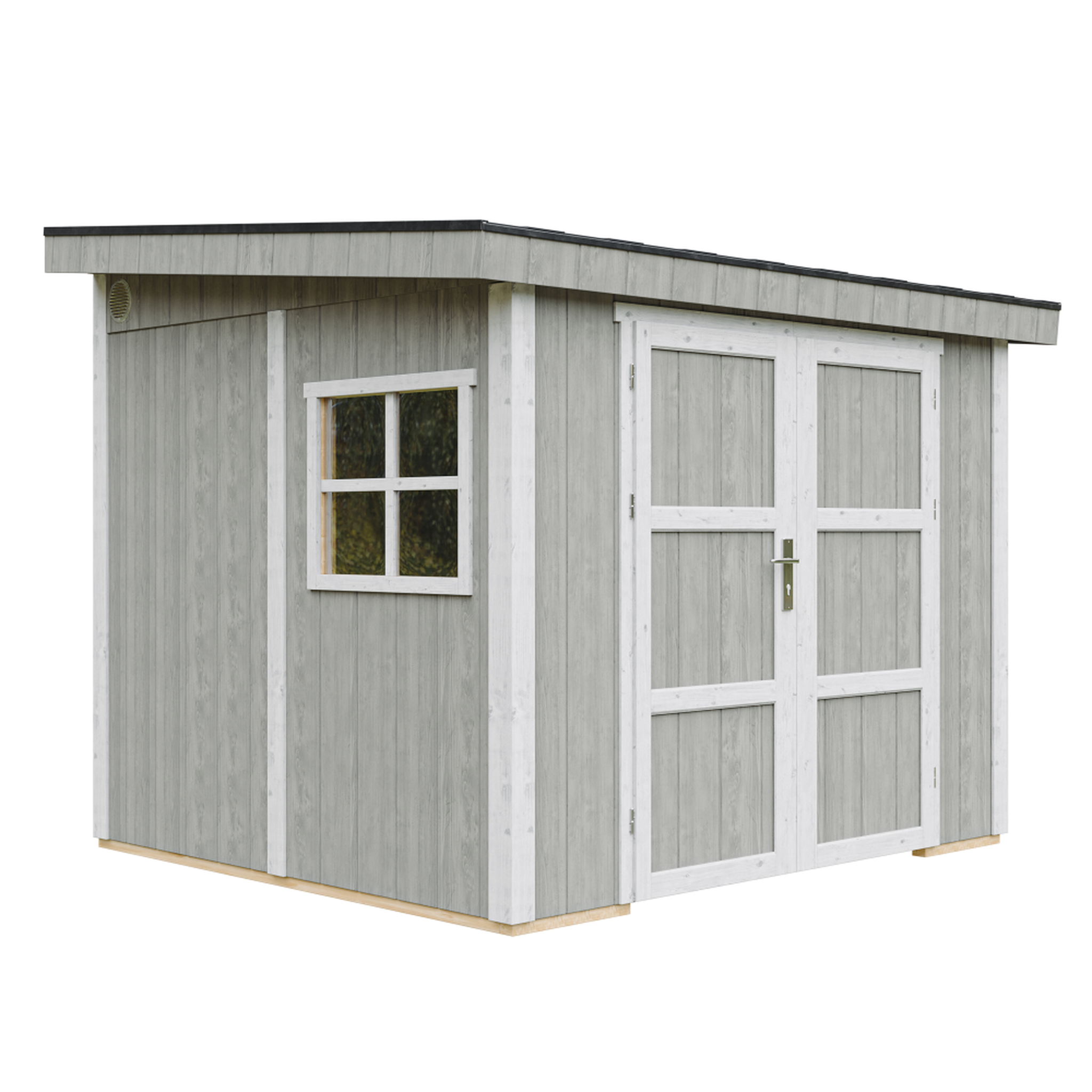 Voir la diapositive 2 : TIMBELA Abri de jardin qualité premium 5,9 m² 231x248x294 cm sans plancher et paroi latérale m938b