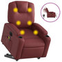 Voir la diapositive 2 : VIDAXL Fauteuil inclinable de massage electrique rouge bordeaux