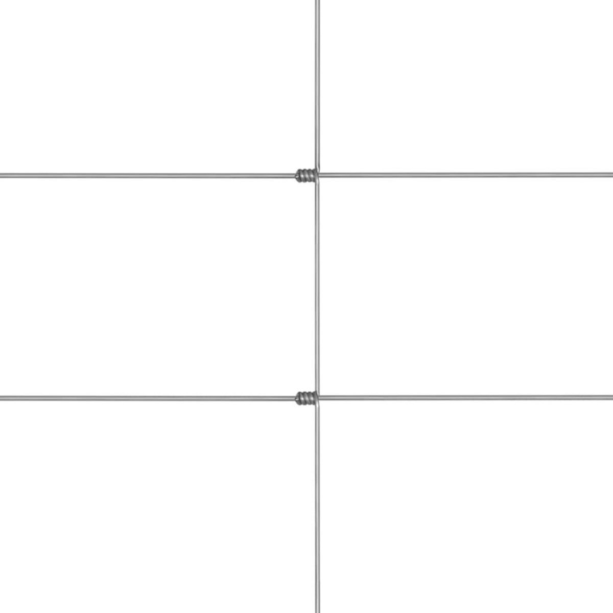 VIDAXL Cloture de jardin Acier galvanise 50 m 150 cm Argente