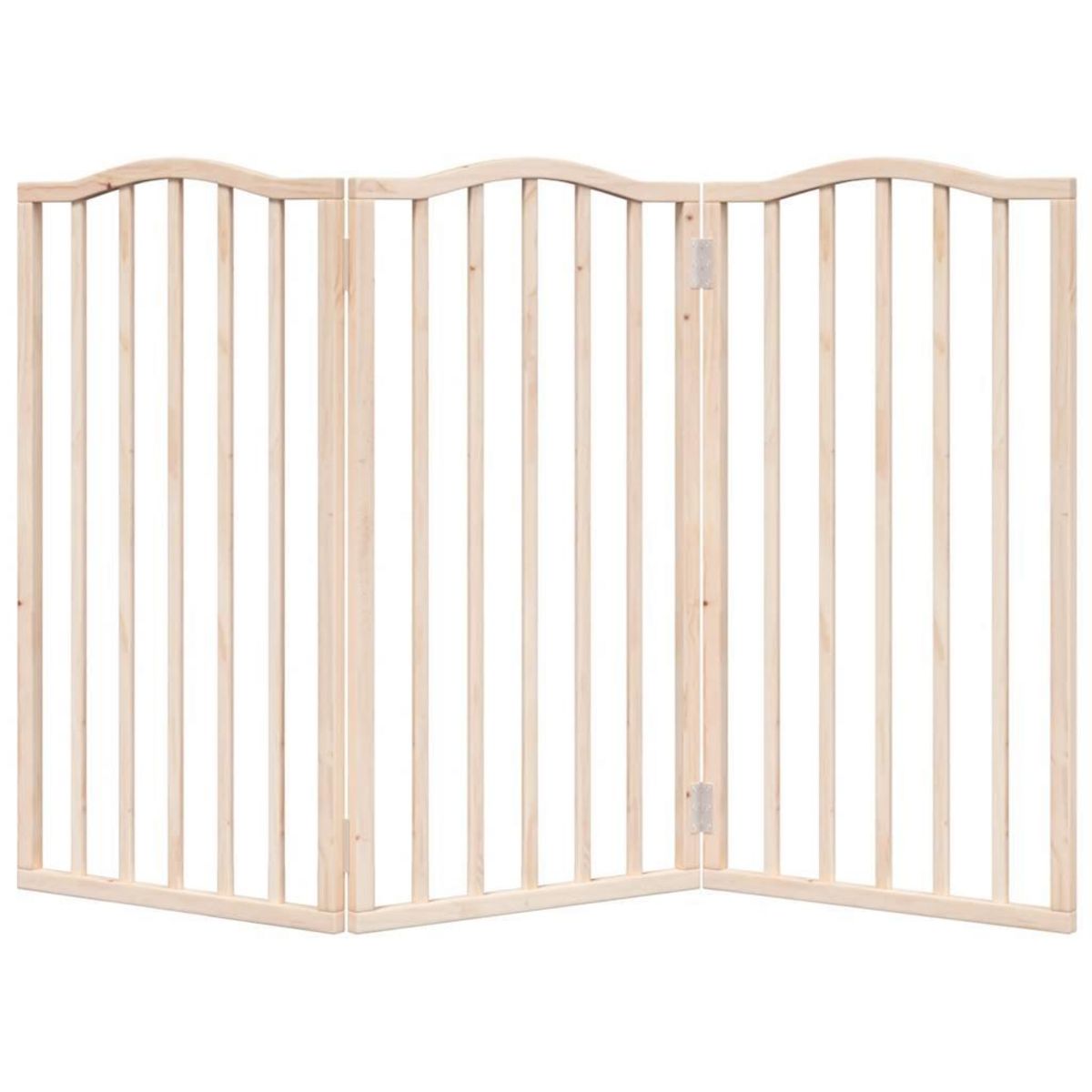 VIDAXL Barriere pour chien pliable 3 panneaux 150 cm bois de peuplier