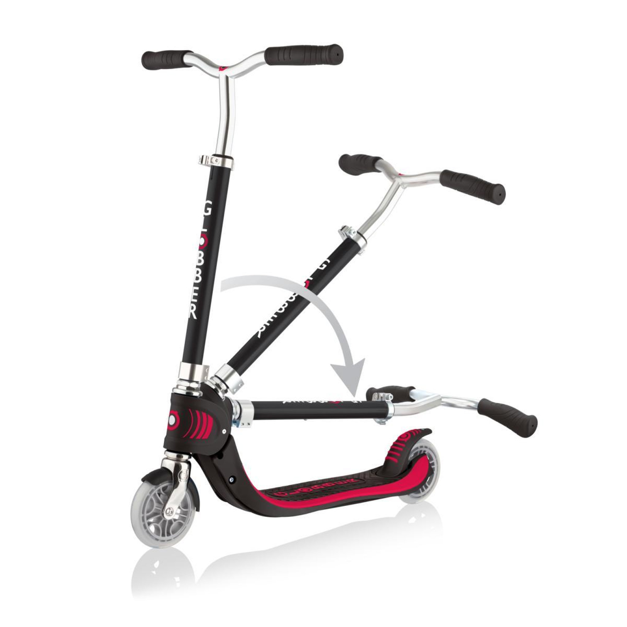 Voir la diapositive 4 : Globber Flow 125 Foldable V2 Noire / Rouge