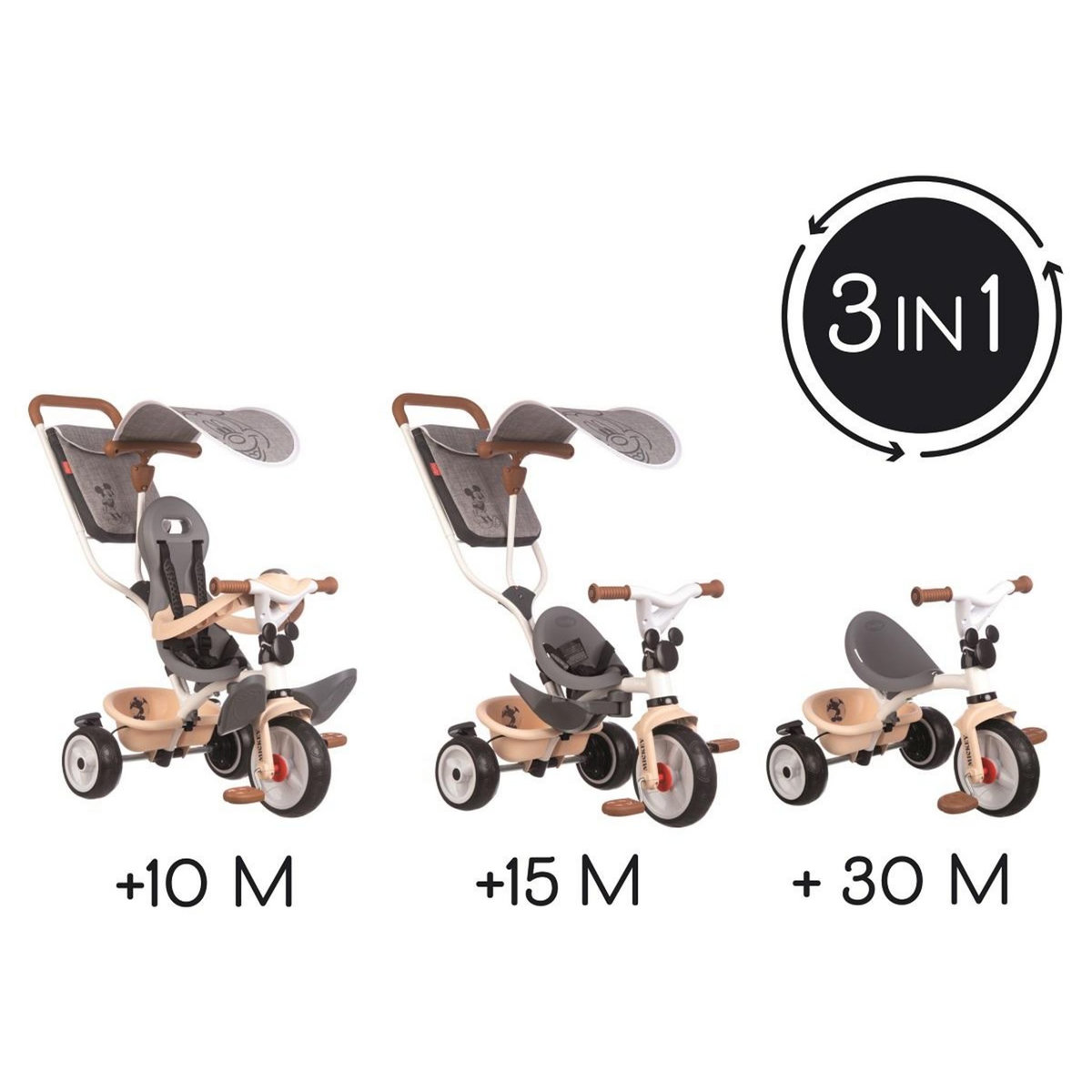 SMOBY Tricycle Baby balade plus Mickey 