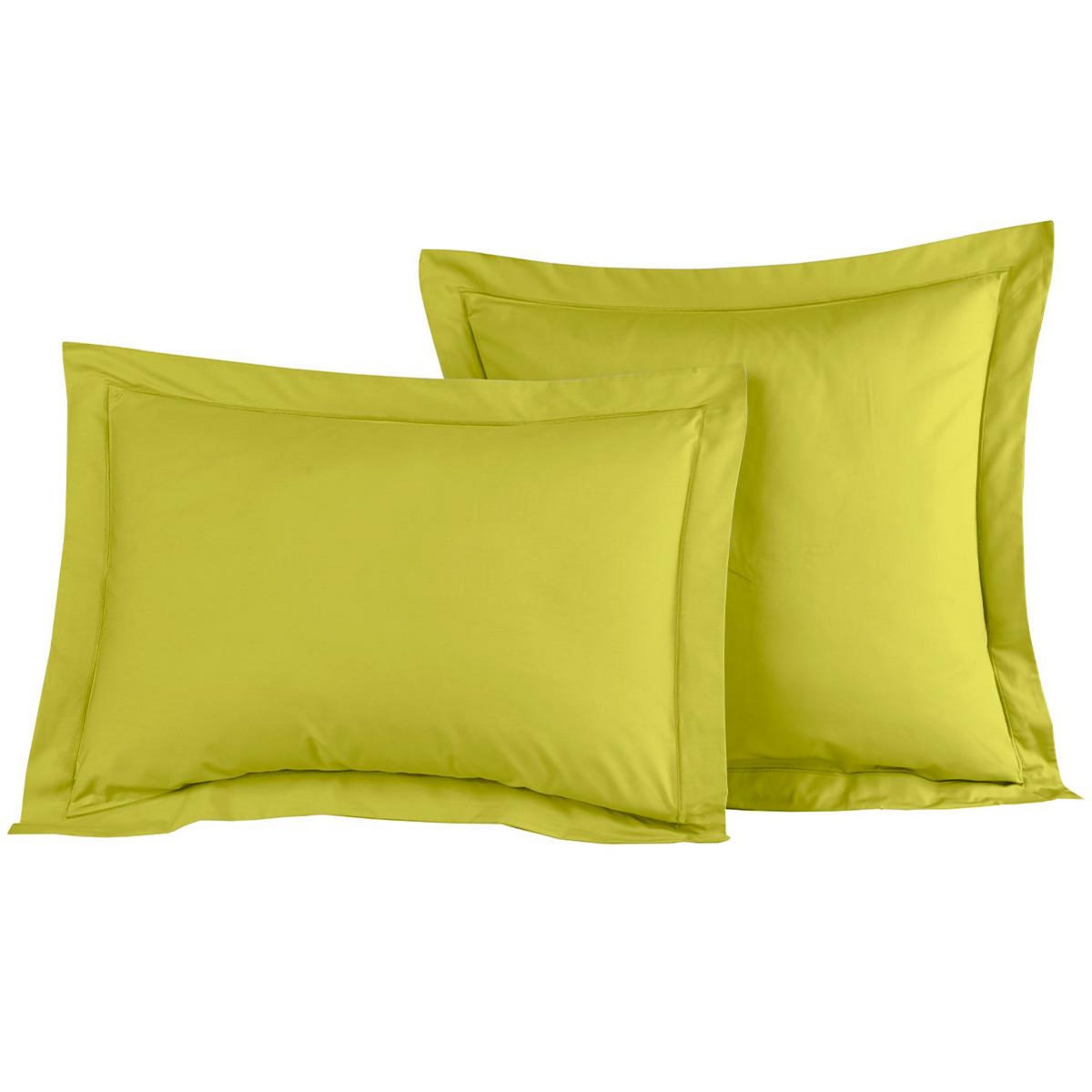 Sensei Maison Lot de 2 taies d'oreiller en percale de coton SOFT PERCALE