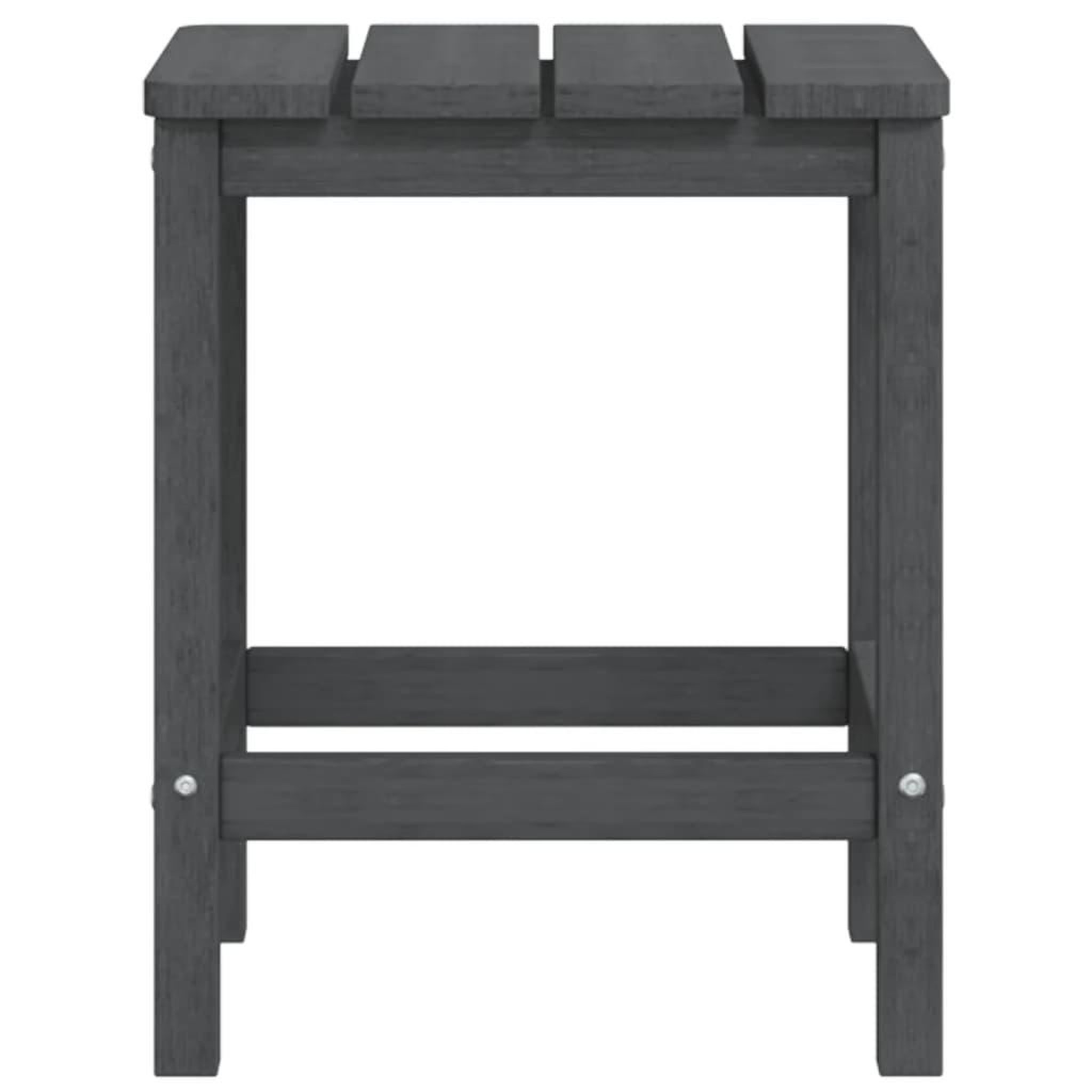 Voir la diapositive 5 : VIDAXL Table de jardin Adirondack Anthracite 38x38x46 cm PEHD