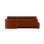 Voir la diapositive 6 : LISA DESIGN Mahina - canapé d'angle droit 4 places convertible avec coffre en velours côtelé