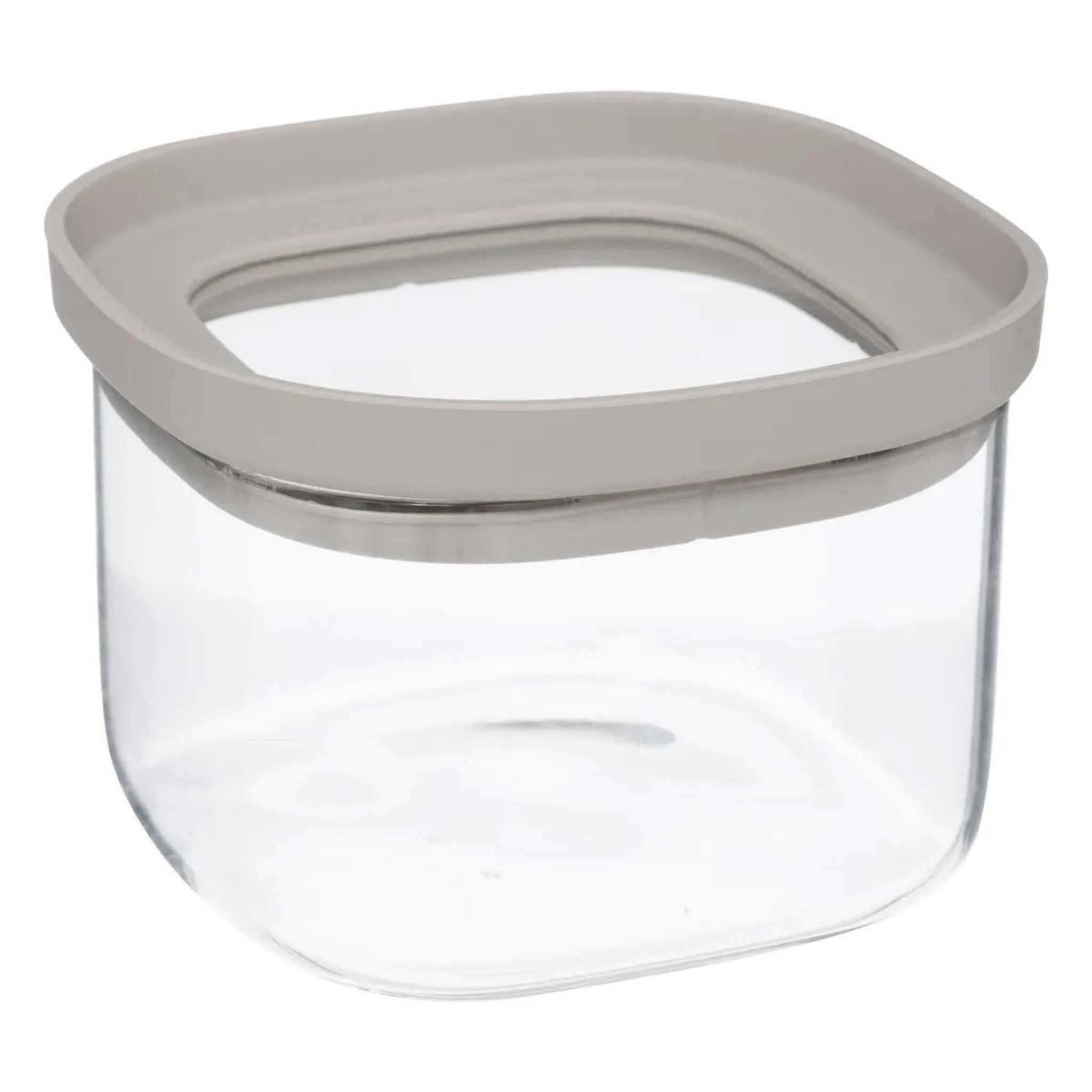 FIVE Bocal en verre  hermet  0,4l transparent & beige