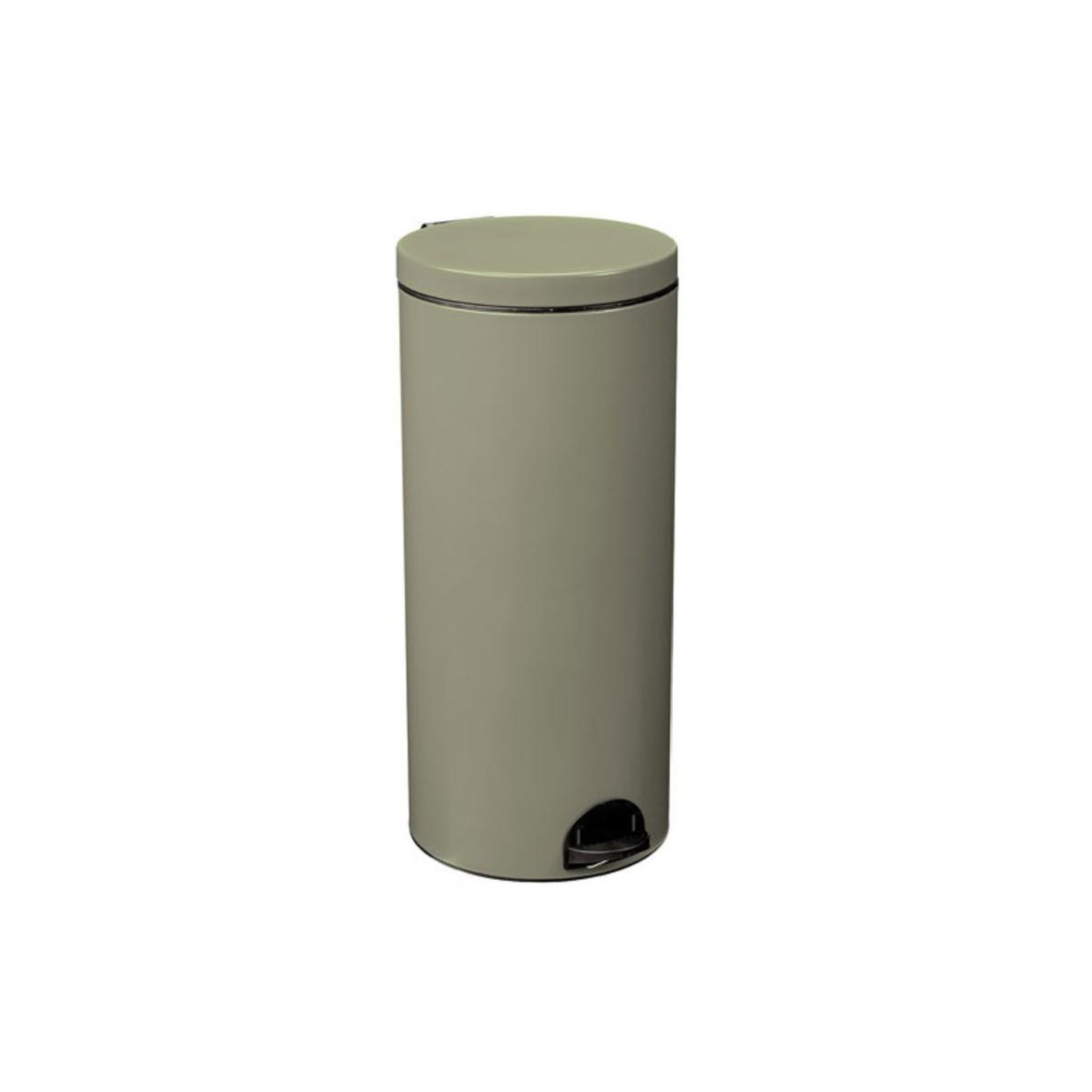 Voir la diapositive 2 : Rossignol Poubelle à pédale 30l gris vert - 90319