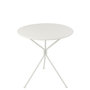 Voir la diapositive 2 : Paris Prix Table de Jardin en Métal  Tripod  72cm Blanc