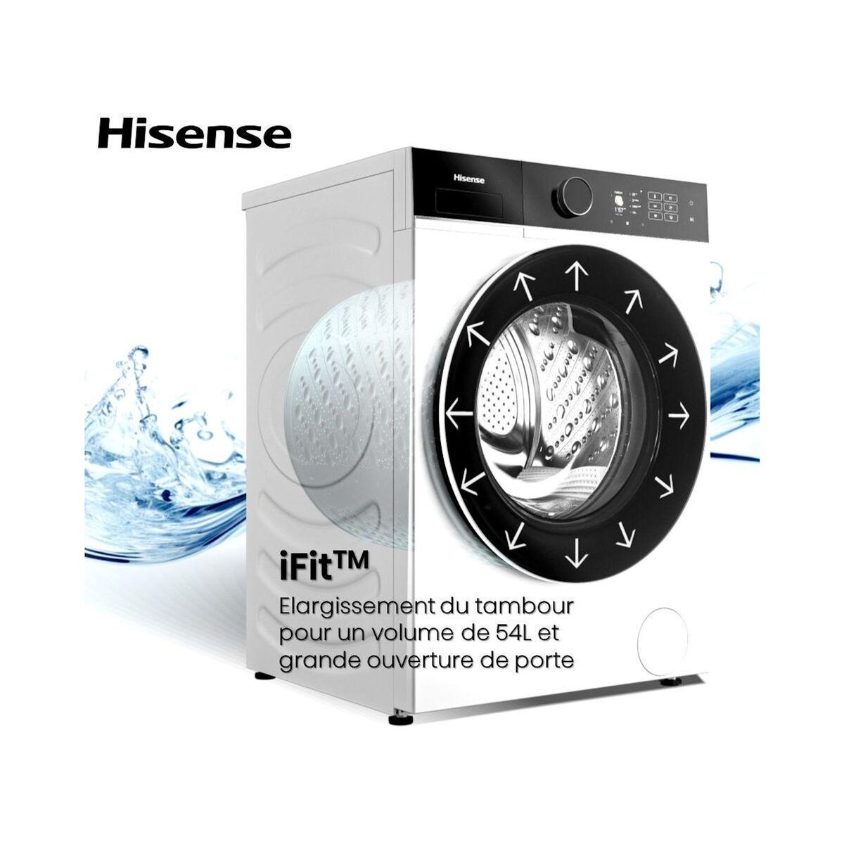 Hisense Lave linge compact LL Front WF5I8043BWF iFit