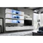 Voir la diapositive 2 : Paris Prix Meuble TV Mural Design  Fly XI  320cm Blanc