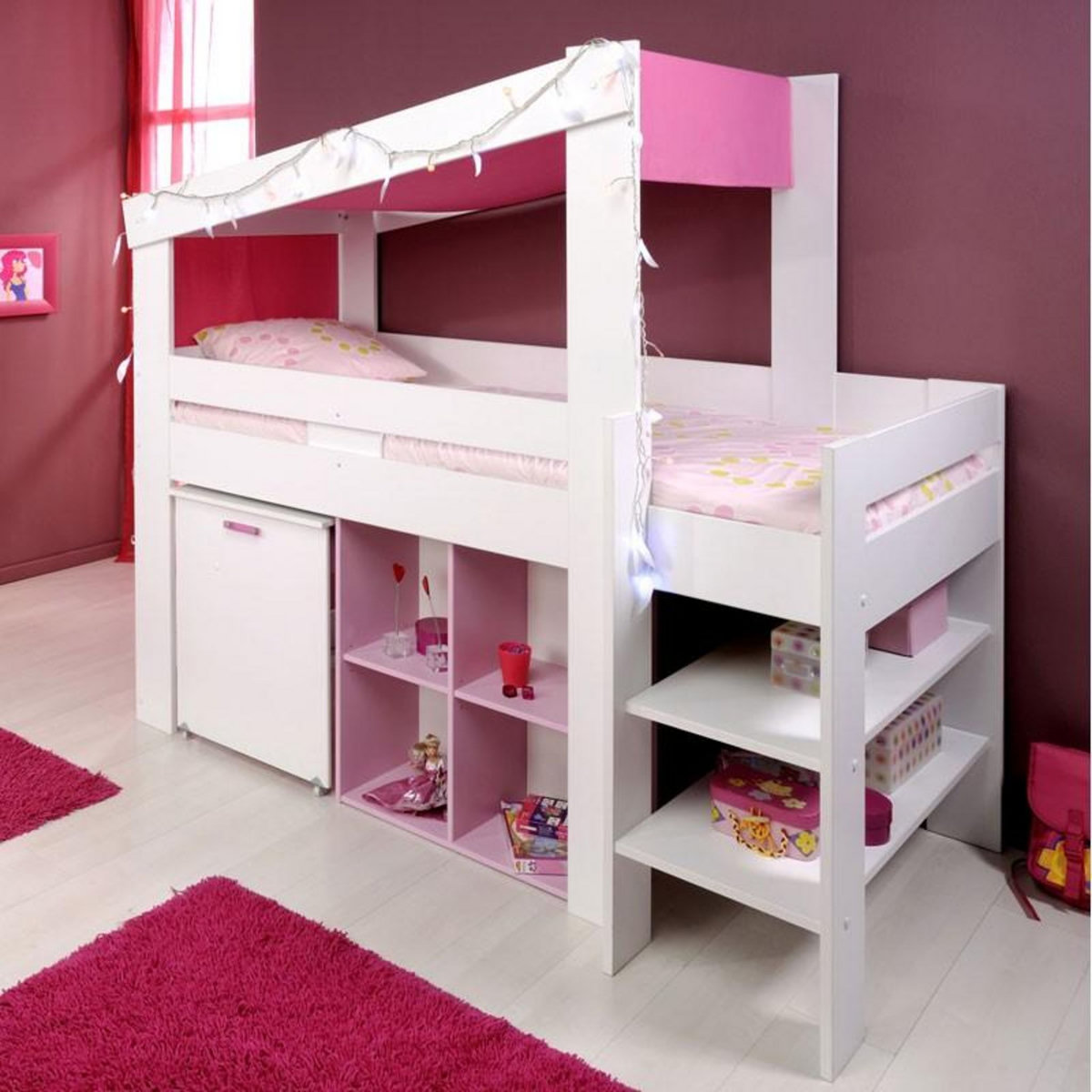 Paris Prix Lit Enfant Combiné  Lily  Blanc