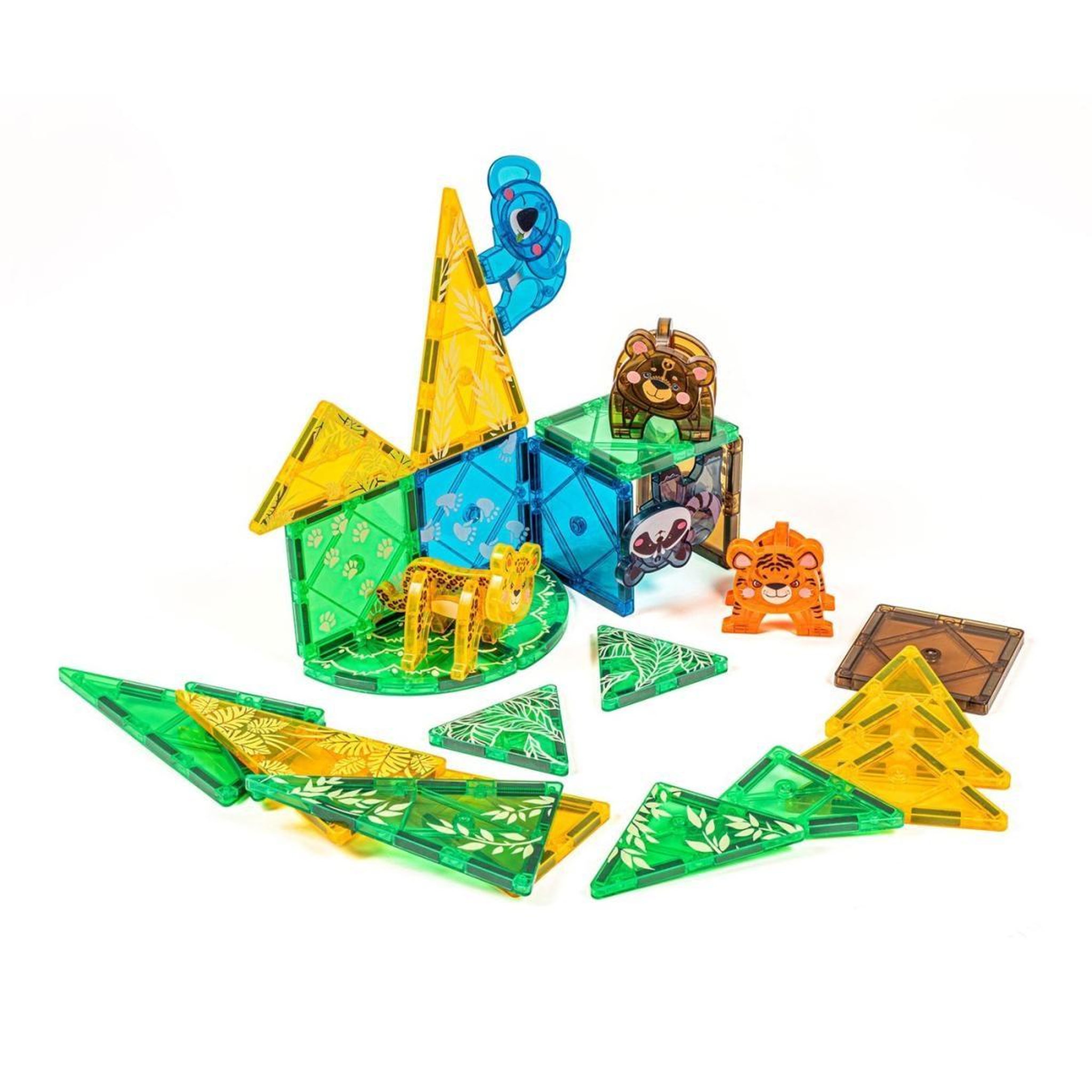 MAGGENIUS Blocs de construction magnétiques — Jungle — 38 pièces