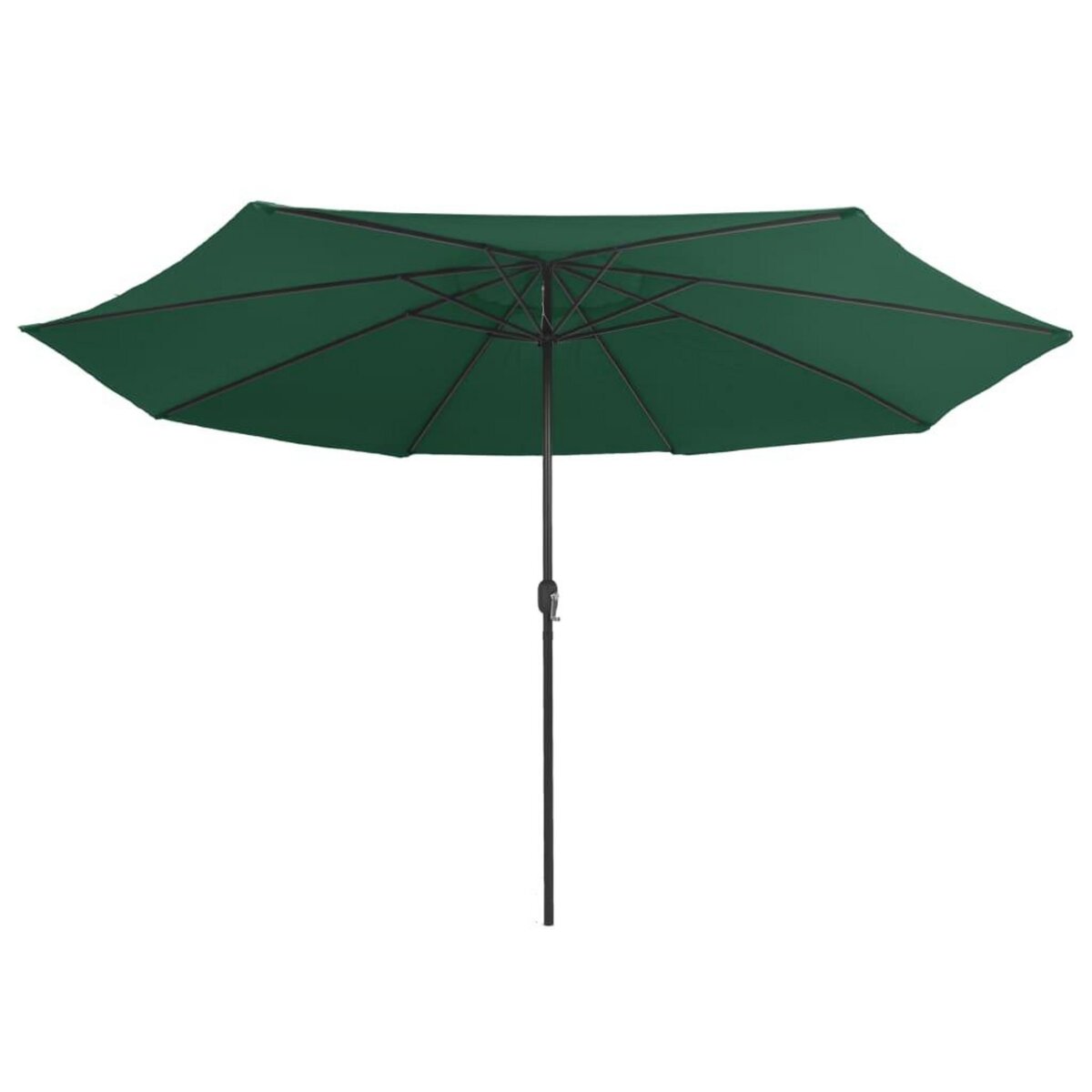 VIDAXL Parasol de jardin avec mat en metal 390 cm vert