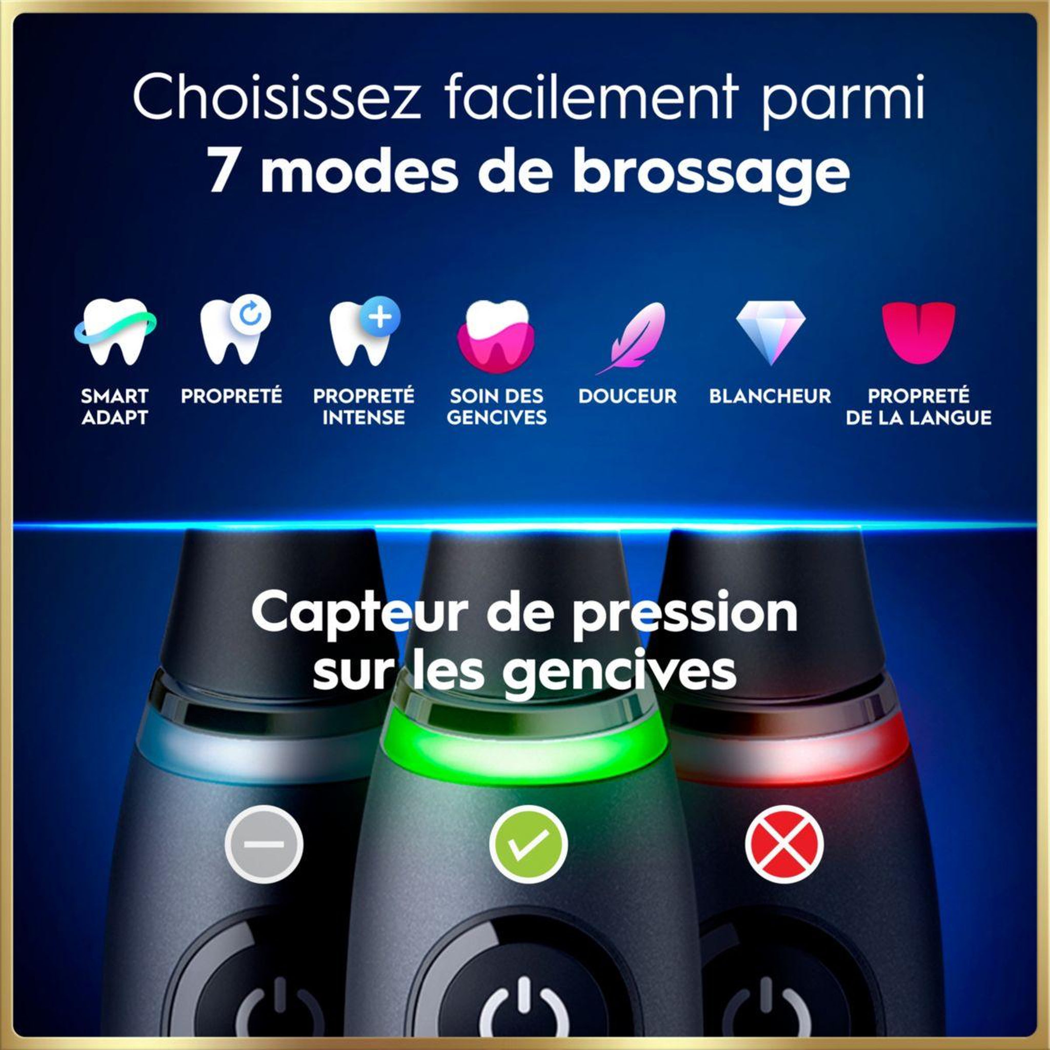 Voir la diapositive 5 : ORAL B Brosse à dents électrique iO9 Series Black Onyx Luxe Edition