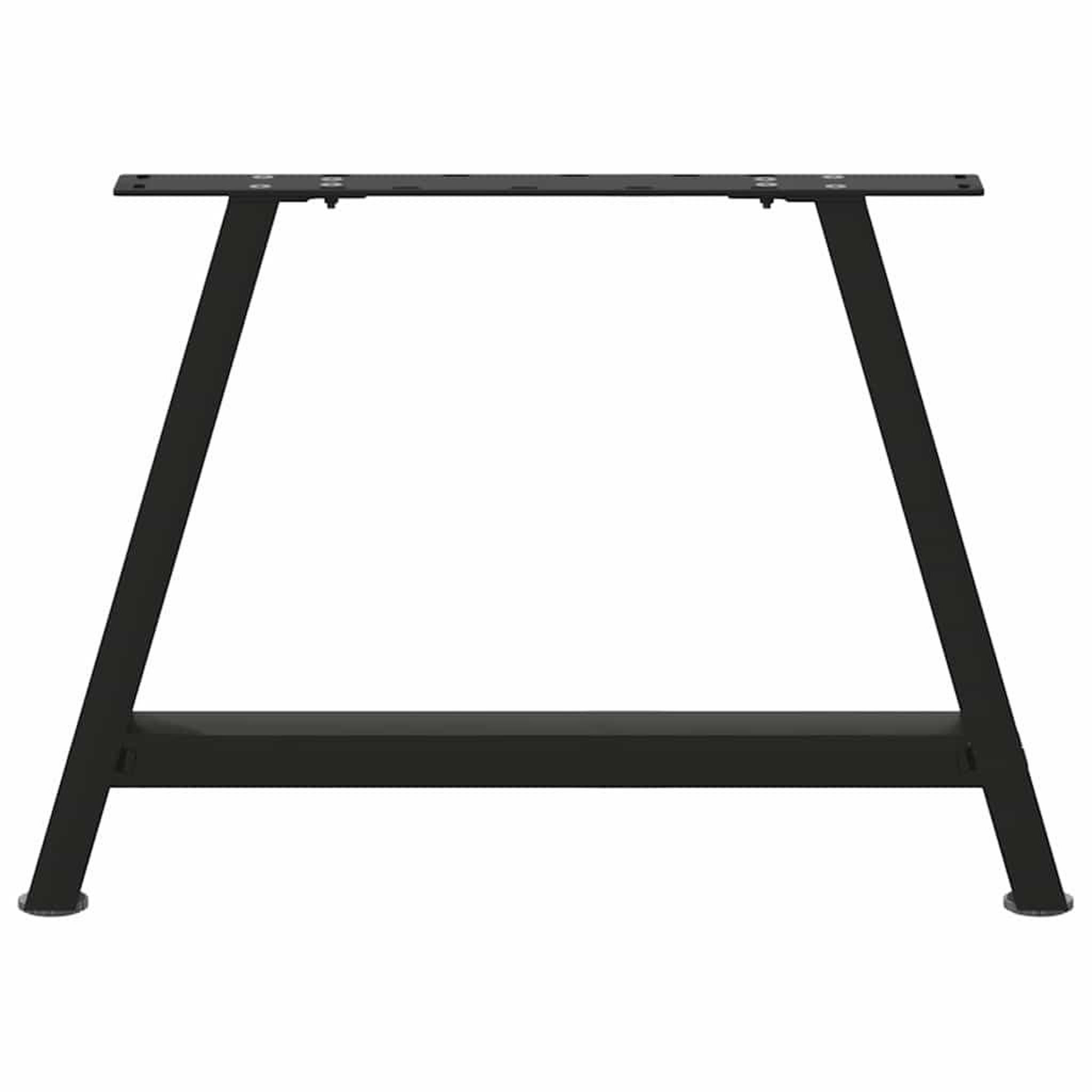 Voir la diapositive 5 : VIDAXL Pieds de table basse forme de A 2 pcs noir 60x(42-43) cm acier