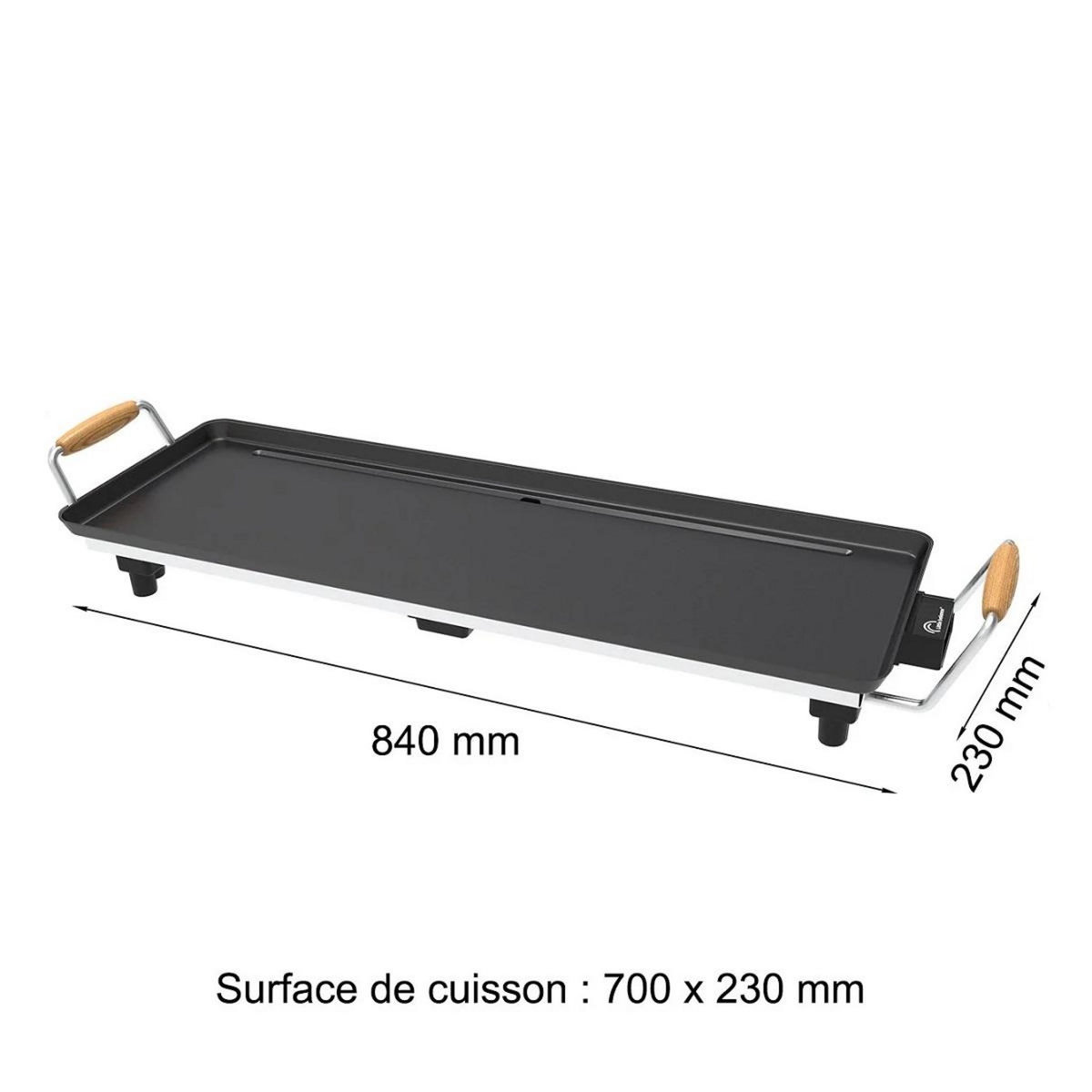 LITTLE BALANCE Plancha électrique 1800w 70x23cm - 8741