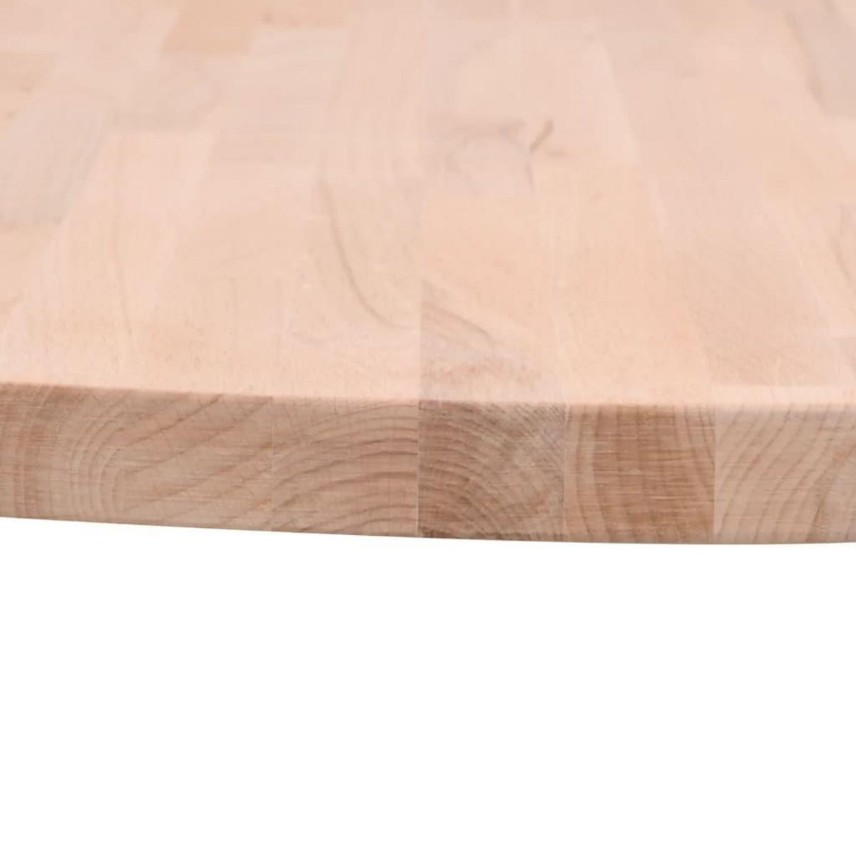VIDAXL Dessus de table Ø50x1,5 cm rond bois massif de hetre
