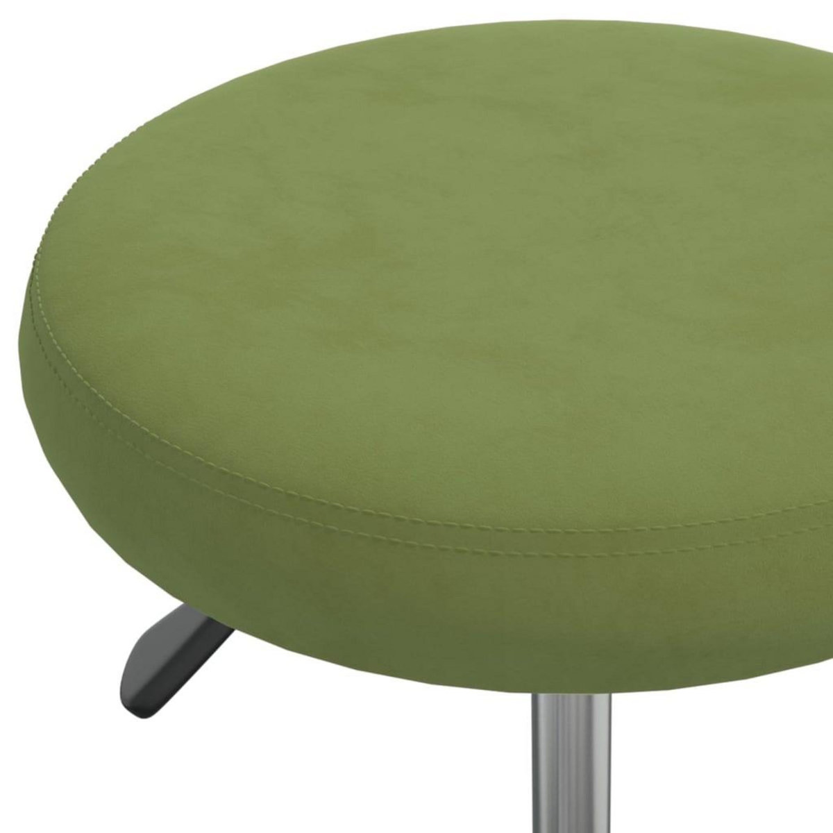 VIDAXL Chaise pivotante de bureau Vert clair Velours