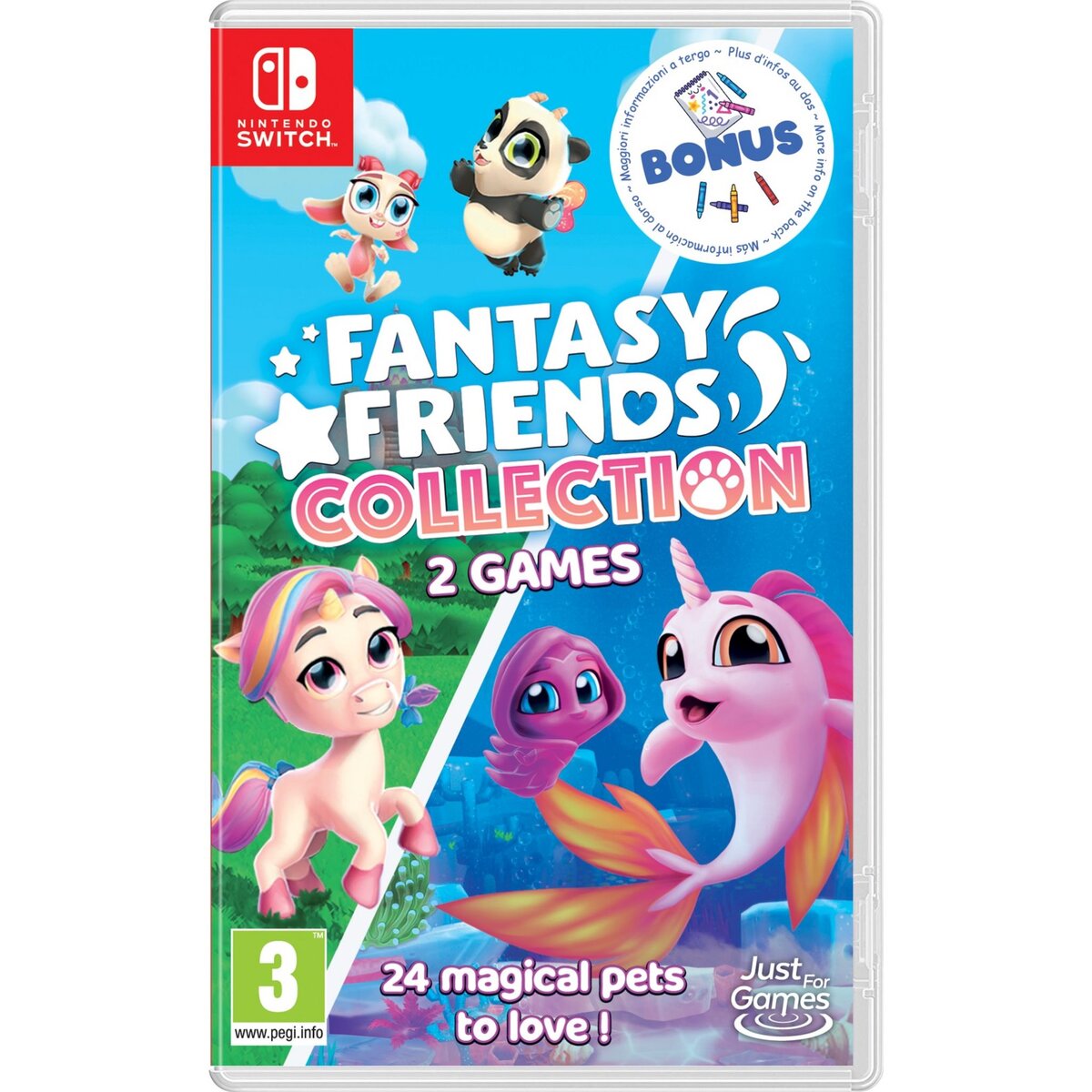 Fantasy Friends Collection 1 + 2 + Cahier de Coloriage Nintendo Switch