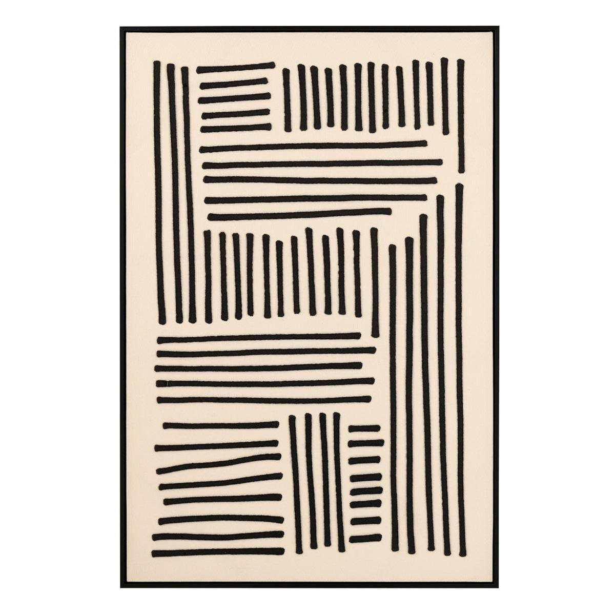 Paris Prix Tableau Déco  Line  83x123cm Beige & Noir