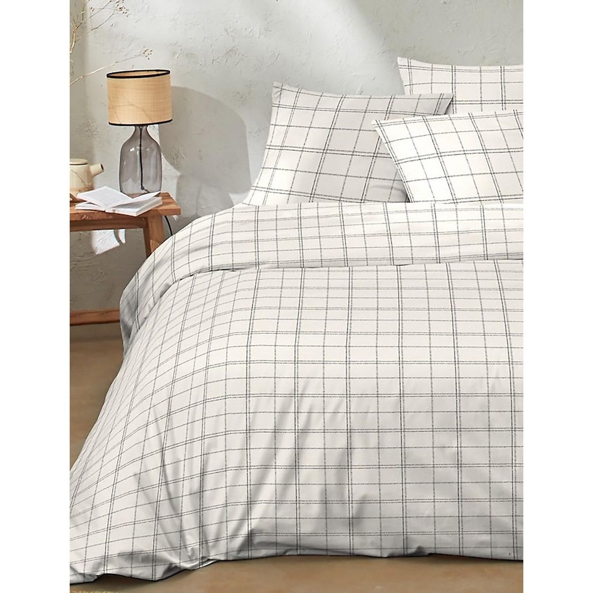 Home collection Parure housse de couette prades ecru