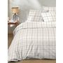 Voir la diapositive 2 : Home collection Parure housse de couette prades ecru