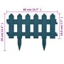 Voir la diapositive 6 : VIDAXL Bordures de pelouse 25 pcs Vert 10 m PP