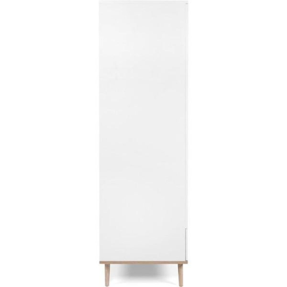 MARKET24 Armoire de chambre - GÖTEBORG 61 - Chene sonoma / Blanc - 2 portes battantes - 90 x 55 x 180 cm
