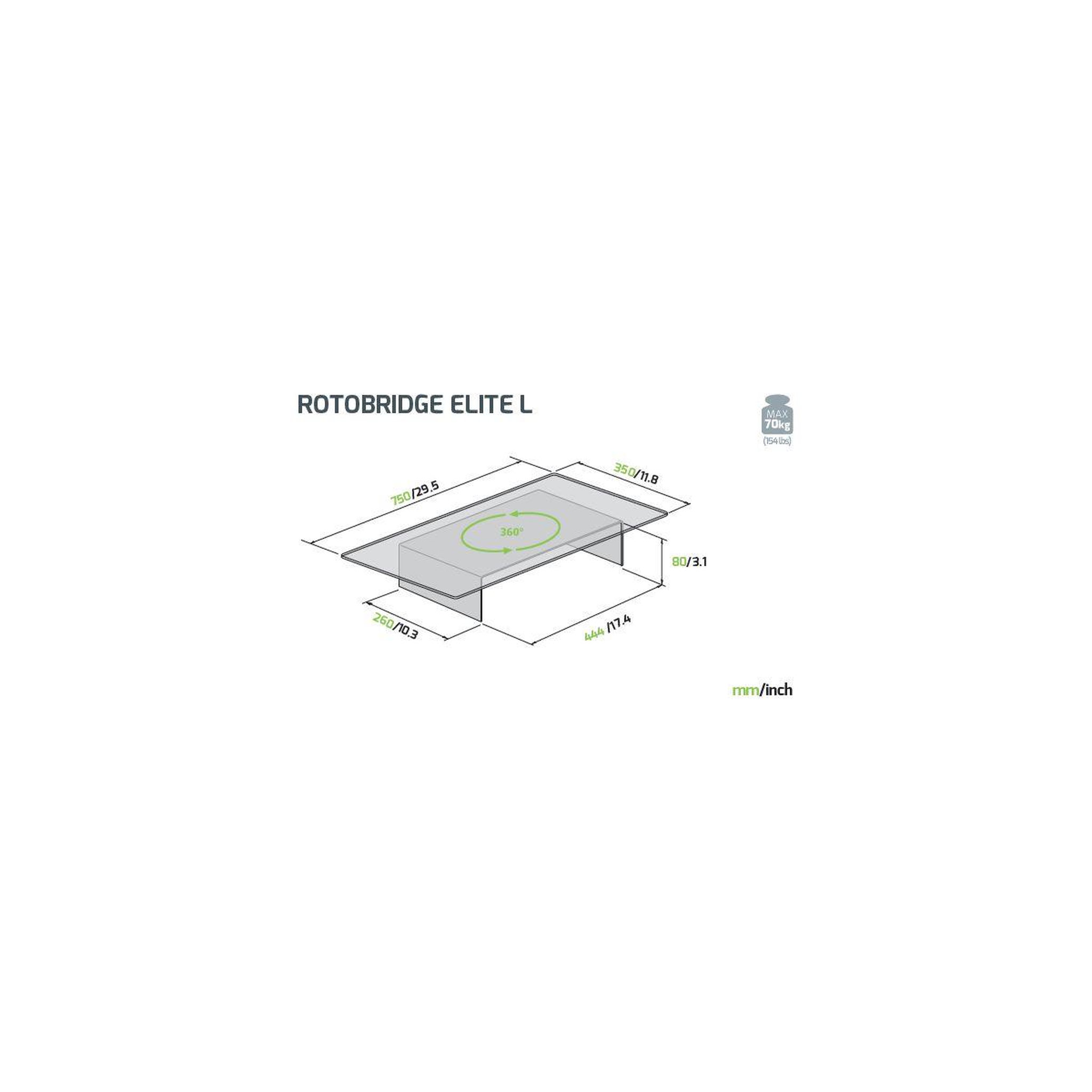 Voir la diapositive 3 : Meliconi Plateau TV Rotobridge Elite L