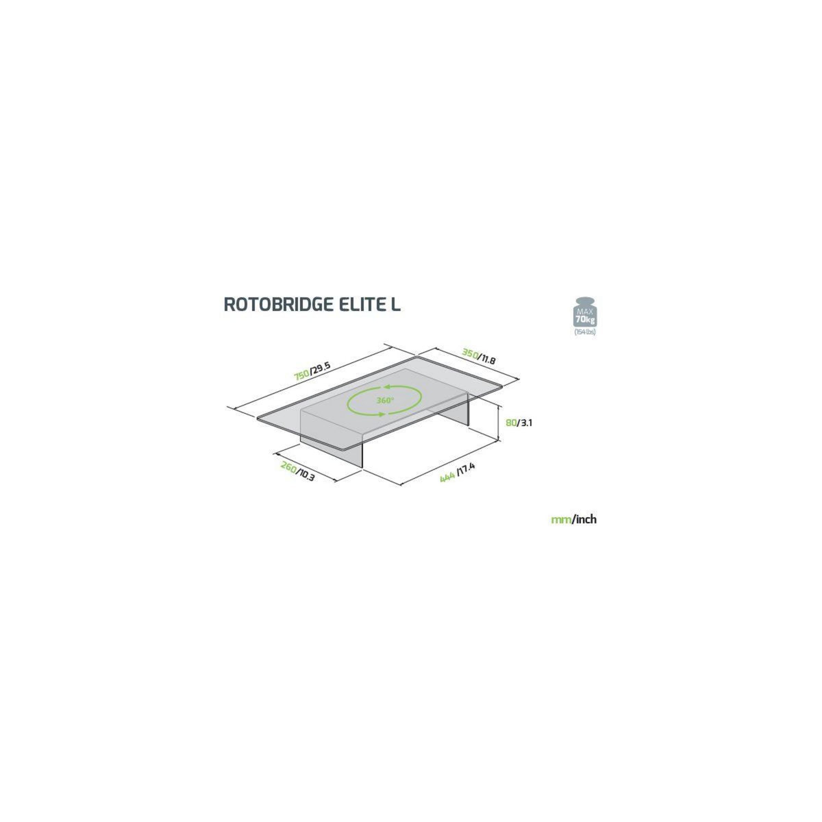 Meliconi Plateau TV Rotobridge Elite L