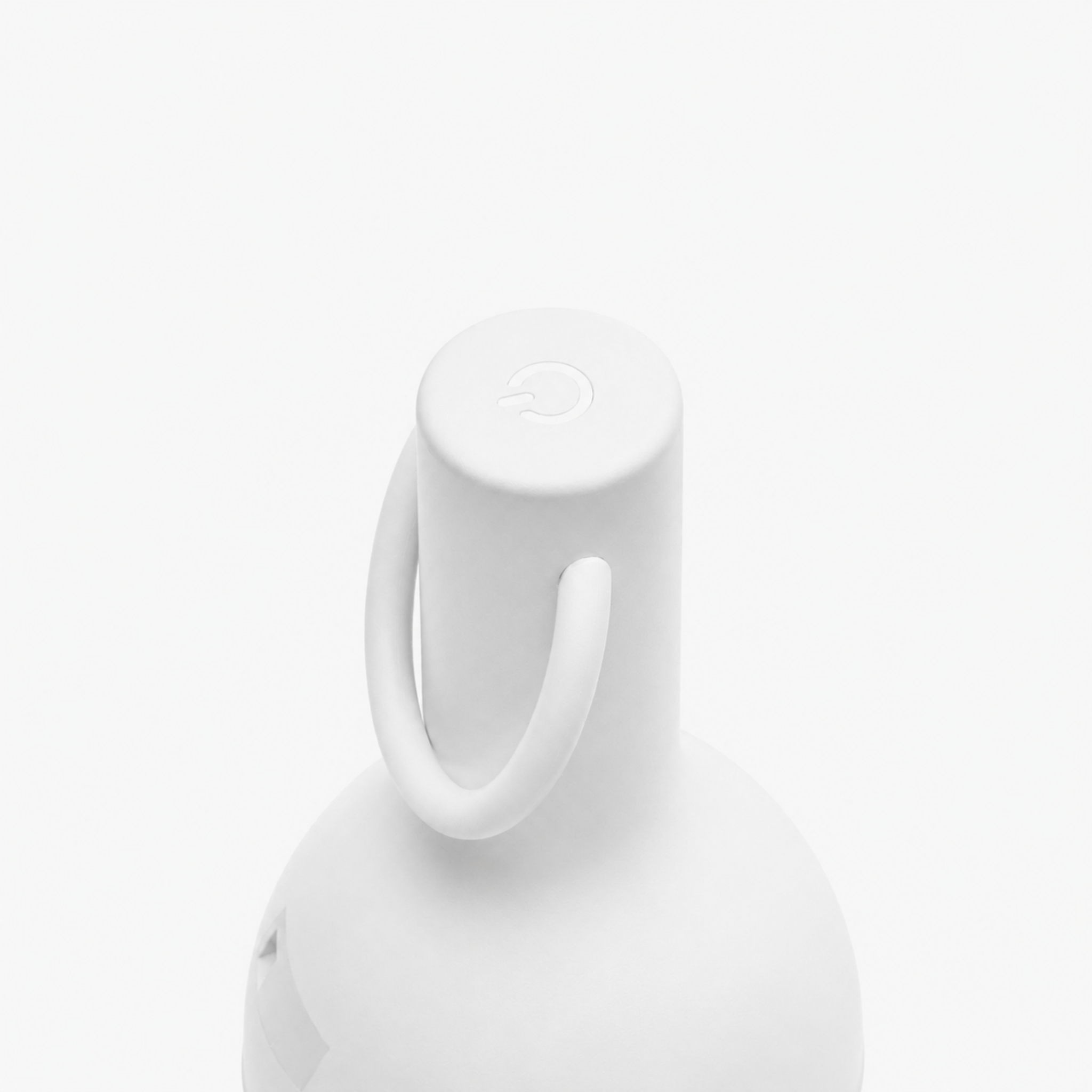 Voir la diapositive 3 : MAISON PAVANE Petite lampe nomade en plastique blanc-Elo
