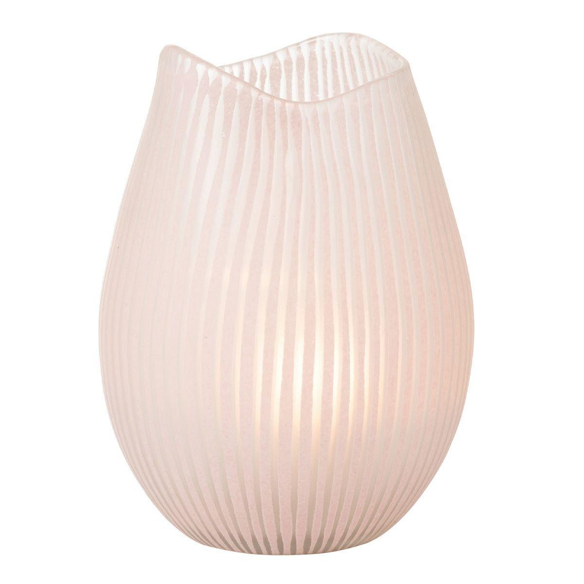 Voir la diapositive 2 : J-LINE Vase Design Ligne  Octave  31cm Rose