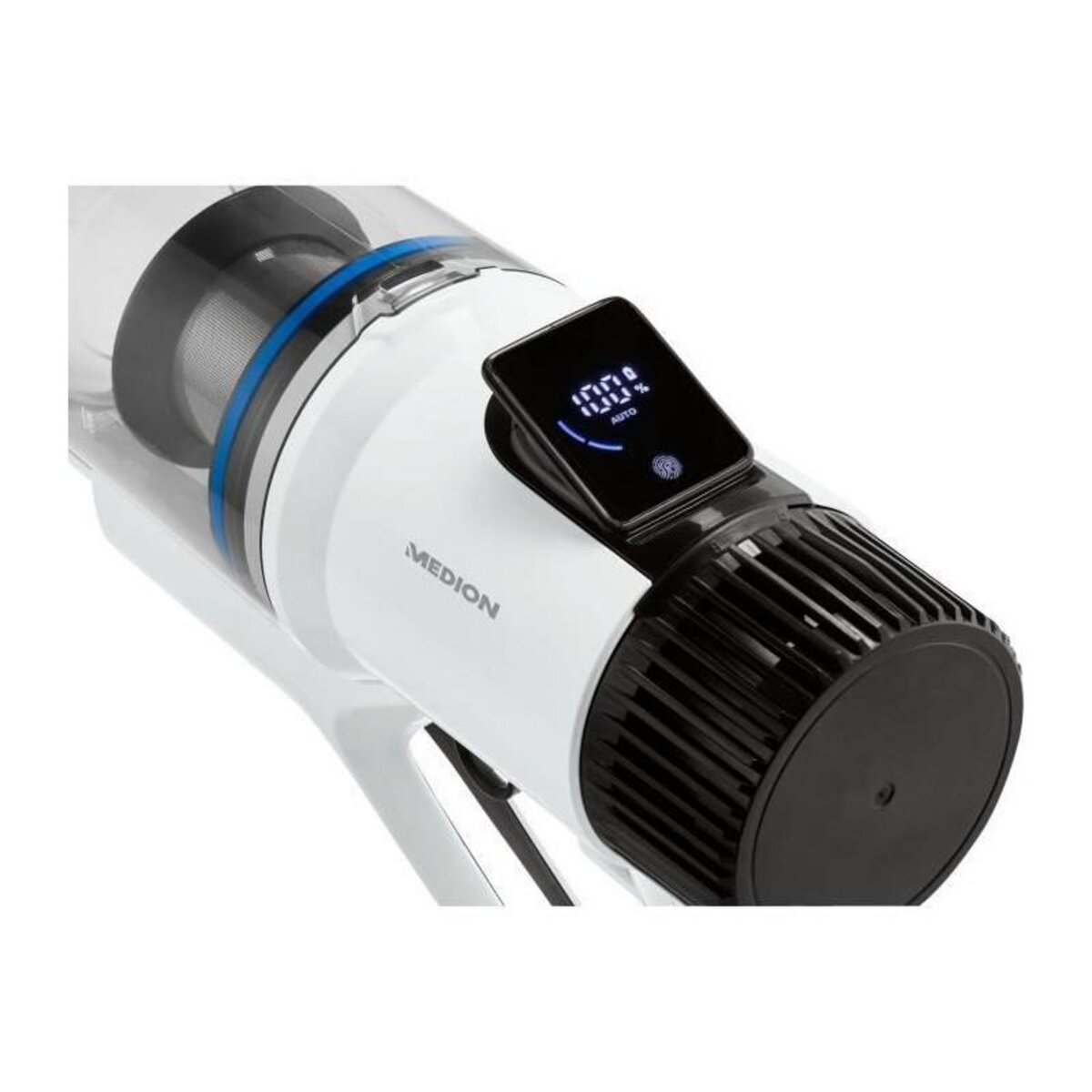 Medion MEDION P350 - Aspirateur Balai sans Fil - Puissance 24 kPa / 350W - Capteur de poussiere - HEPA H13 - Ecran Tactile LED