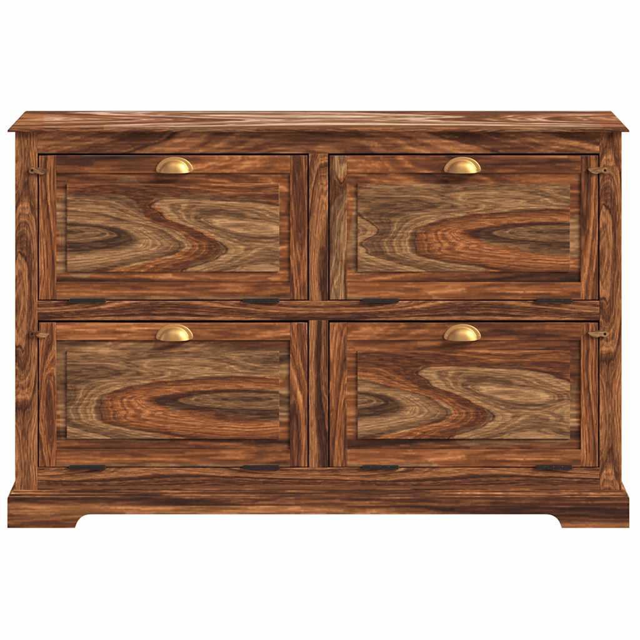 Voir la diapositive 3 : VIDAXL Armoire a chaussures 140 x 35  x 90 cm Bois massif de Sesham