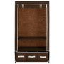 Voir la diapositive 4 : VIDAXL Garde-robe Marron 87x49x159 cm Tissu