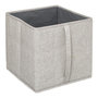 Voir la diapositive 2 :  Boîte de Rangement Déco  Couvercle  31x31cm Beige