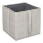 Voir la diapositive 2 :  Boîte de Rangement Déco  Couvercle  31x31cm Beige