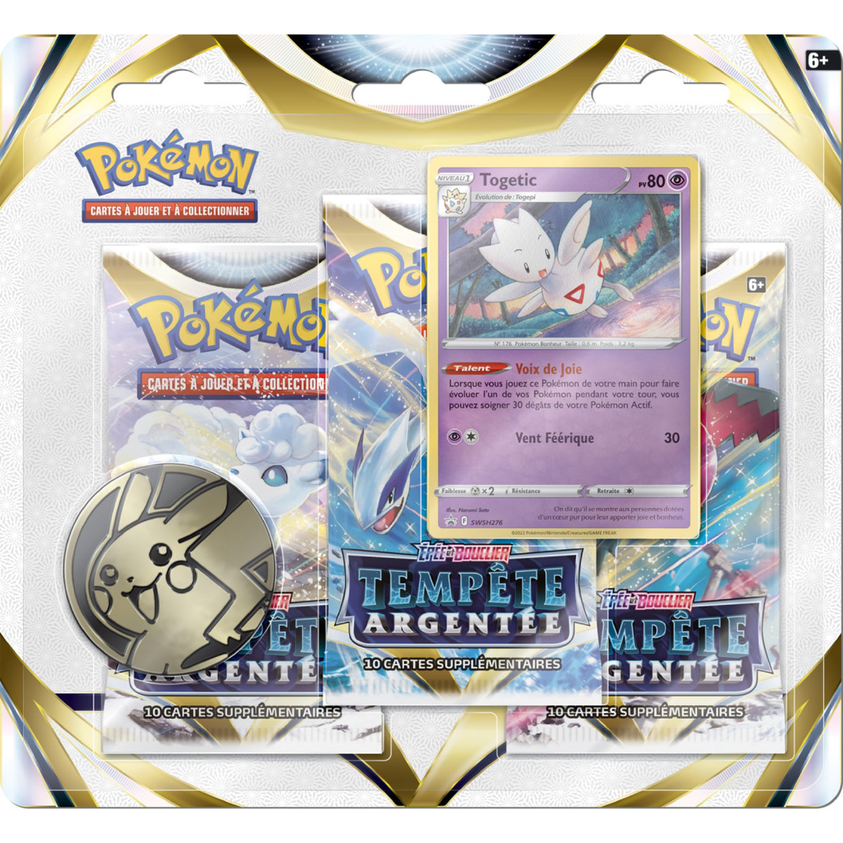 POKEMON Pack 3 Boosters Cartes Pokémon Tempête Argentée