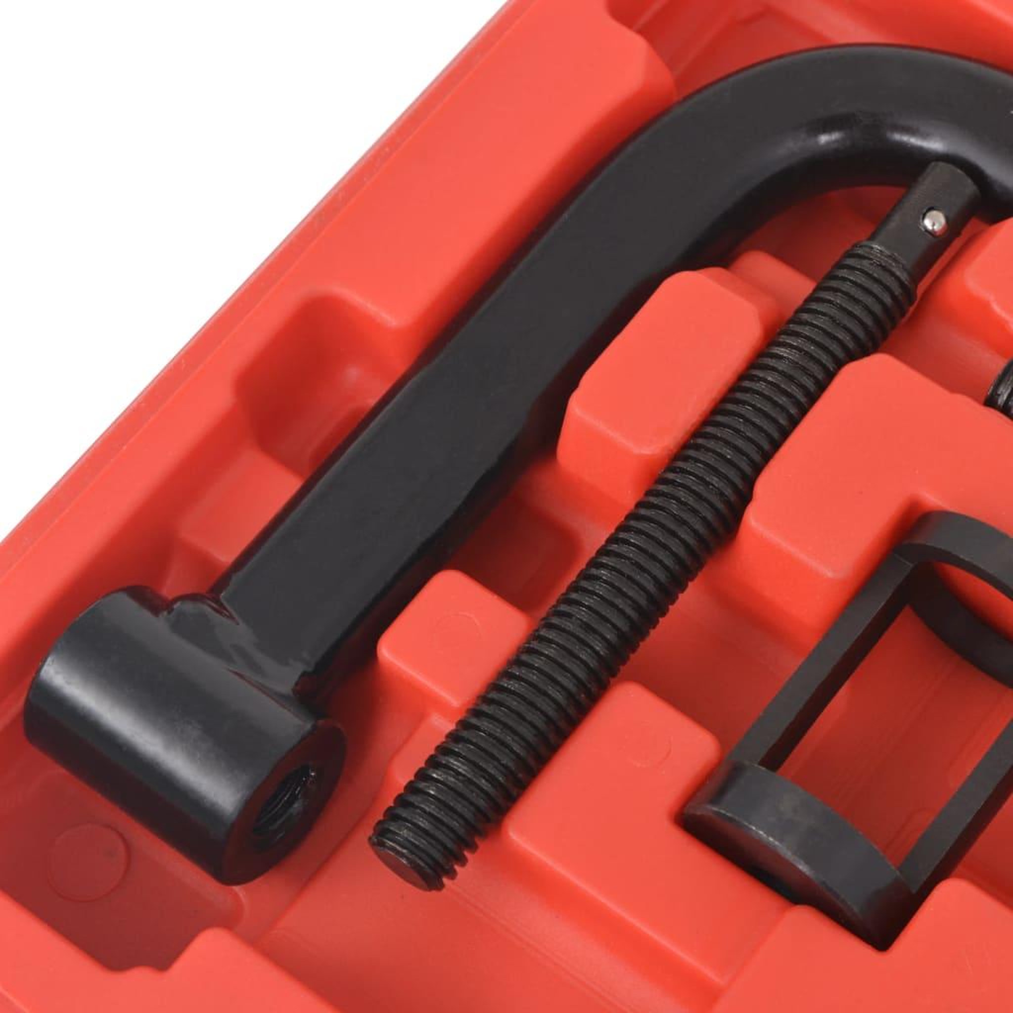 Voir la diapositive 4 : VIDAXL Kit de 10 outils de compresseur de ressort a valve