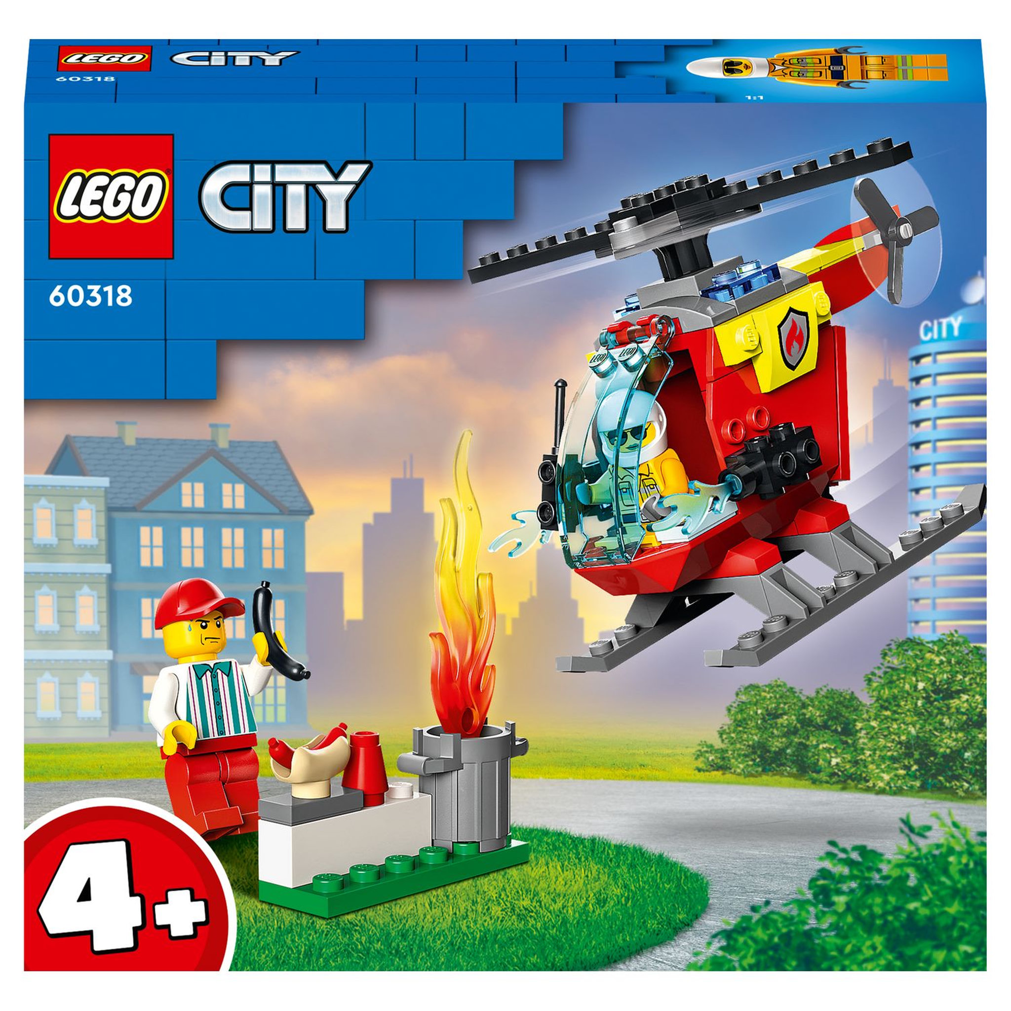Voir la diapositive 1 : LEGO City 60318 - L'hélicoptère des pompiers 