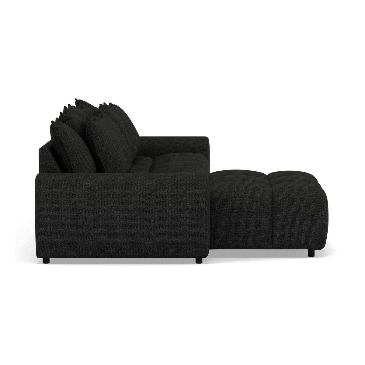 LISA DESIGN Adelaide - canapé d'angle réversible 4 places en tissu texturé