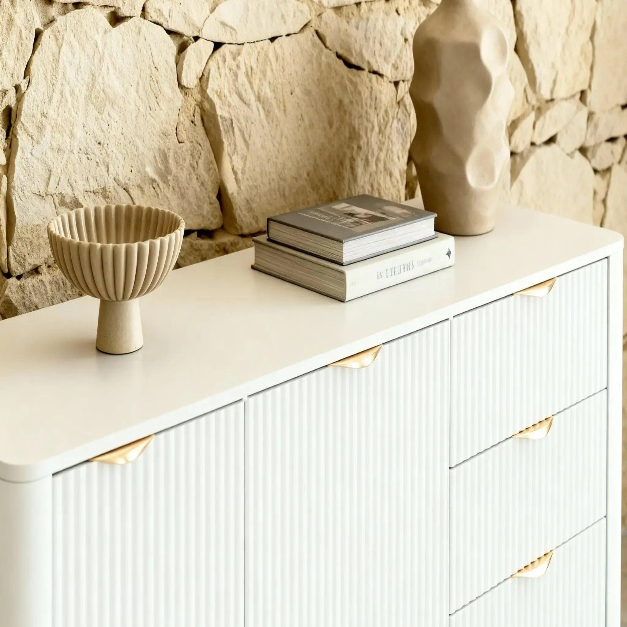 Voir la diapositive 5 : CASANOVA PARIS Joudy - buffet 2 portes 163cmeffet rainuré